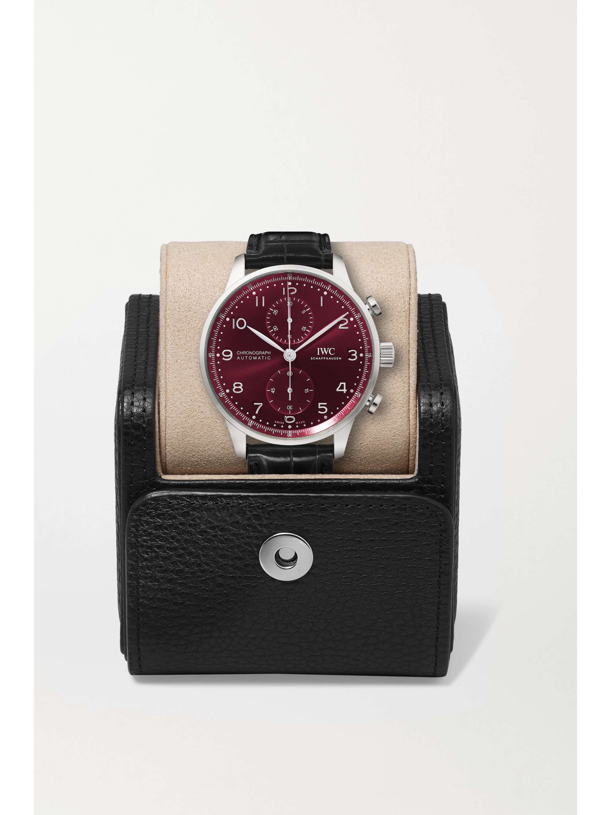 IWC SCHAFFHAUSEN Portugieser Automatic Chronograph 41mm stainless steel and alligator watch