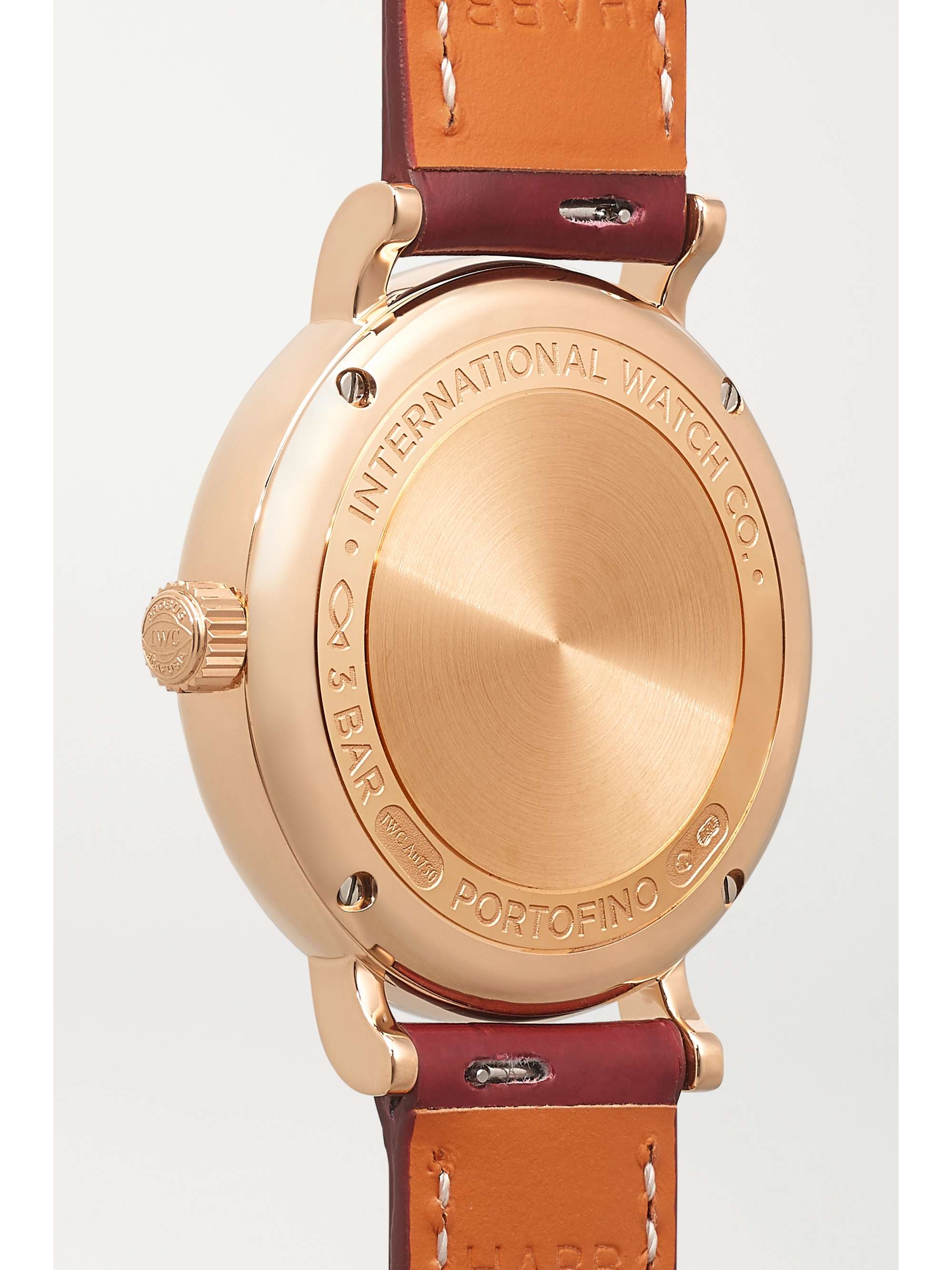 IWC SCHAFFHAUSEN Portofino Automatic 34mm 18-karat red gold, alligator and diamond watch