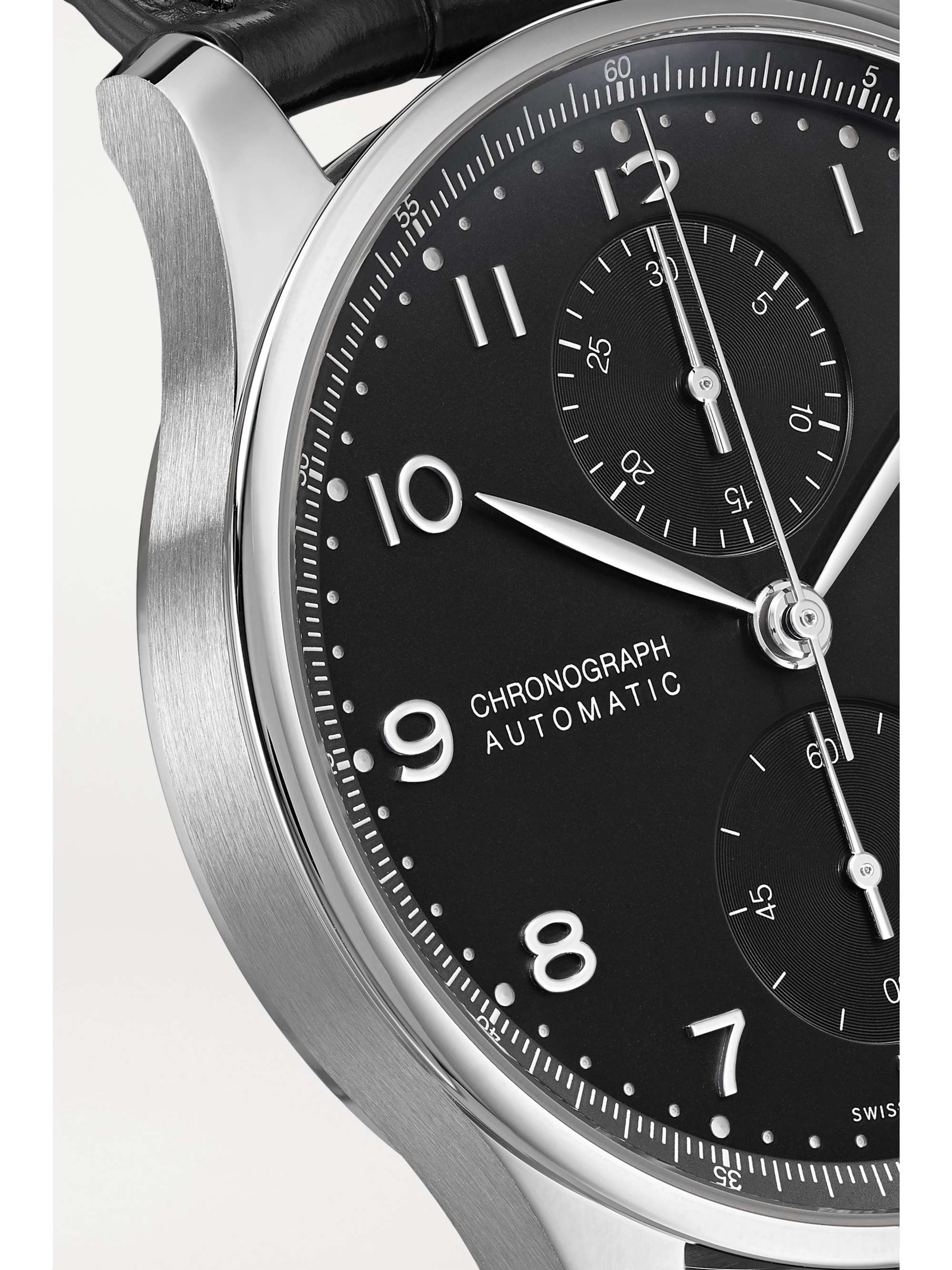 IWC SCHAFFHAUSEN Portugieser 41 毫米自动上链计时精钢腕表（短吻鳄鱼皮表带）