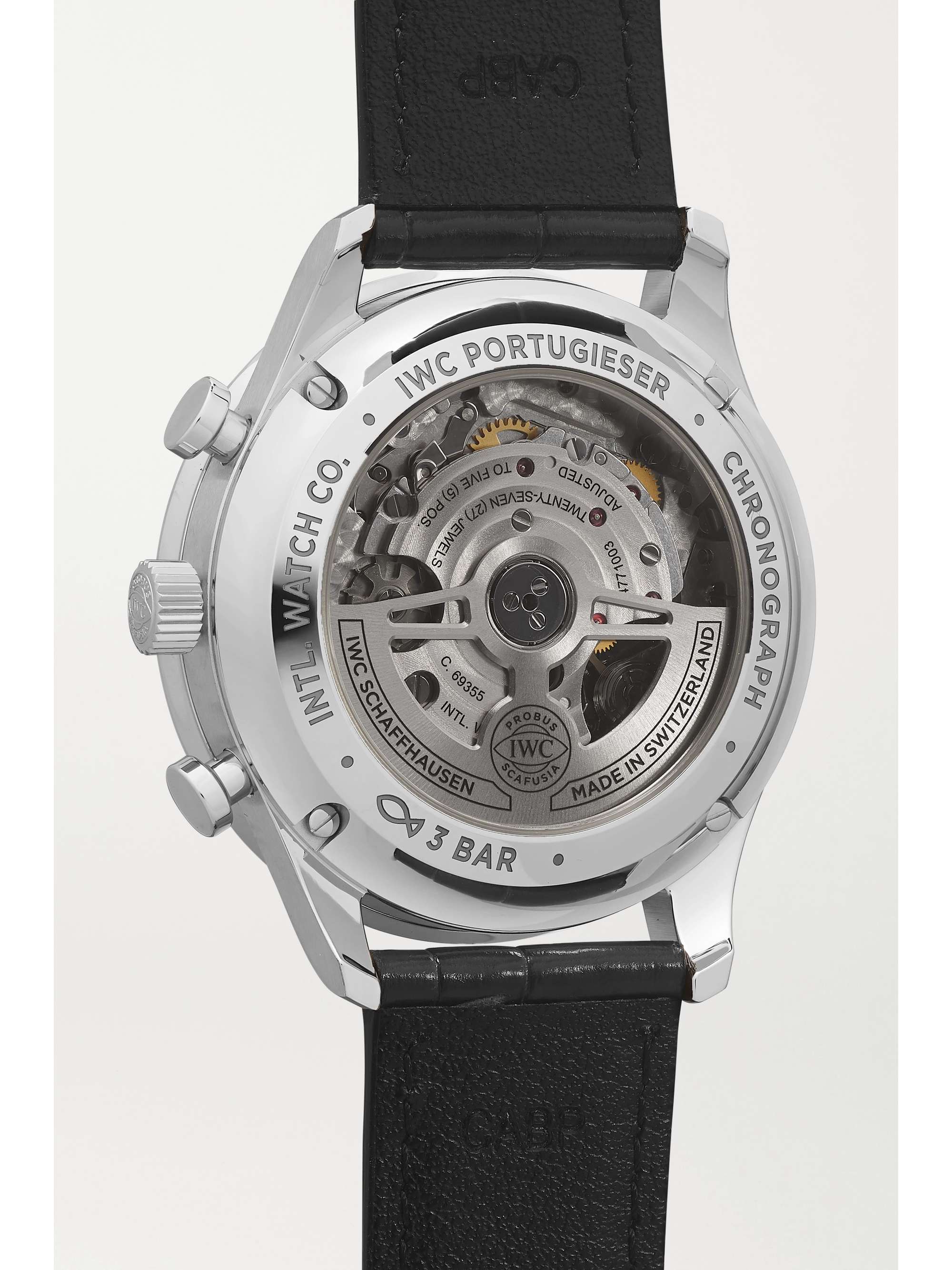 IWC SCHAFFHAUSEN Portugieser Automatic Chronograph 41mm stainless steel and alligator watch