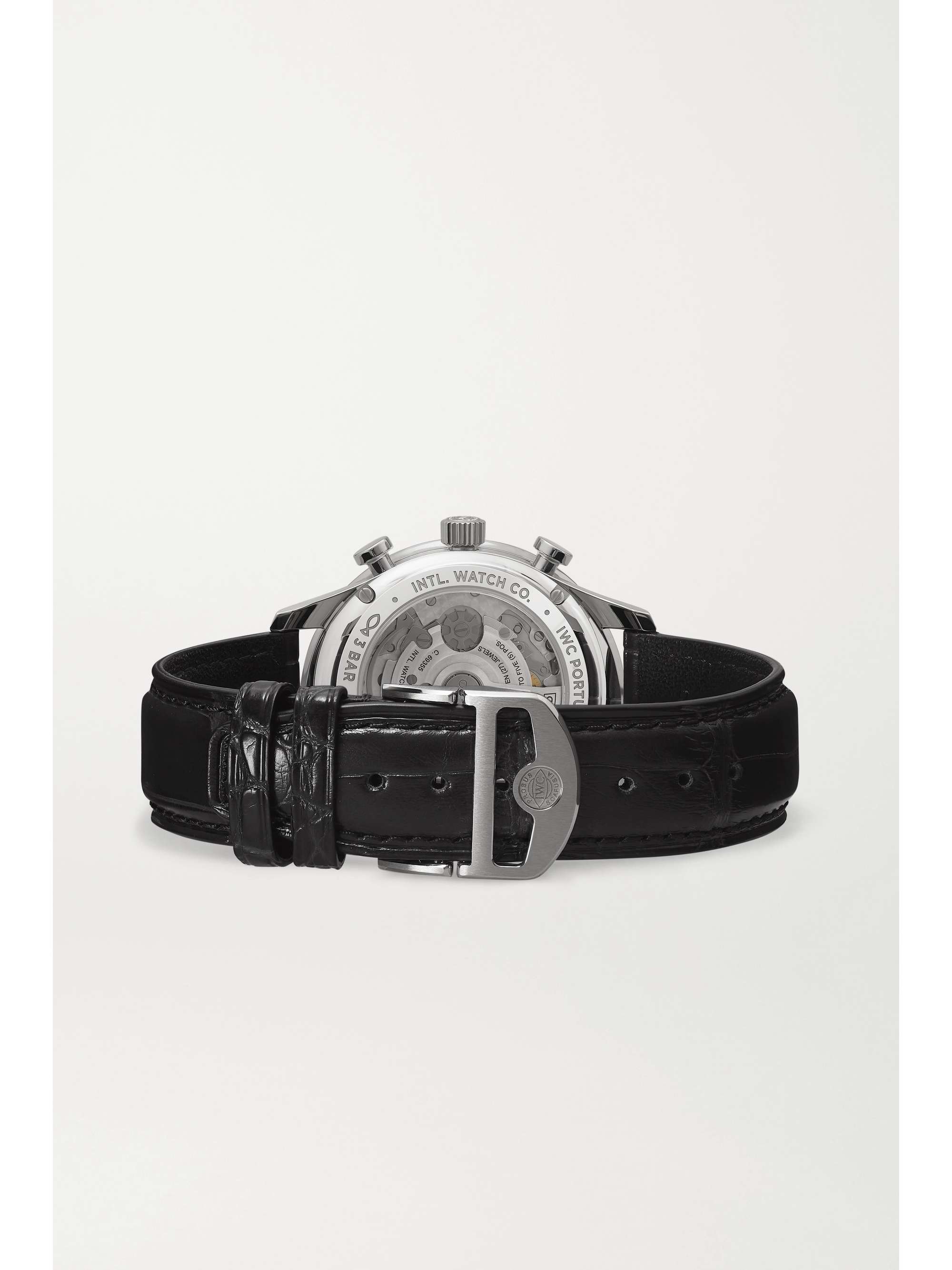 IWC SCHAFFHAUSEN Portugieser Automatic Chronograph 41mm stainless steel and alligator watch