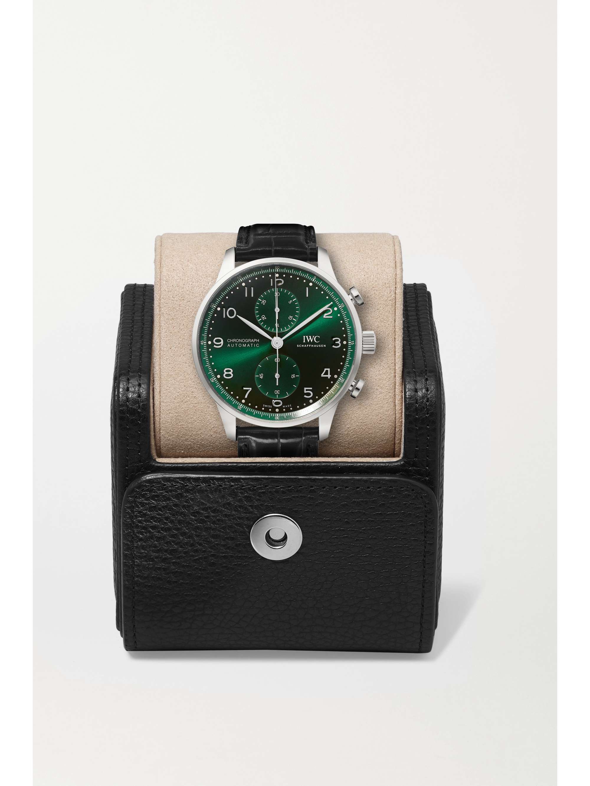 IWC SCHAFFHAUSEN Portugieser Automatic Chronograph 41mm stainless steel and alligator watch