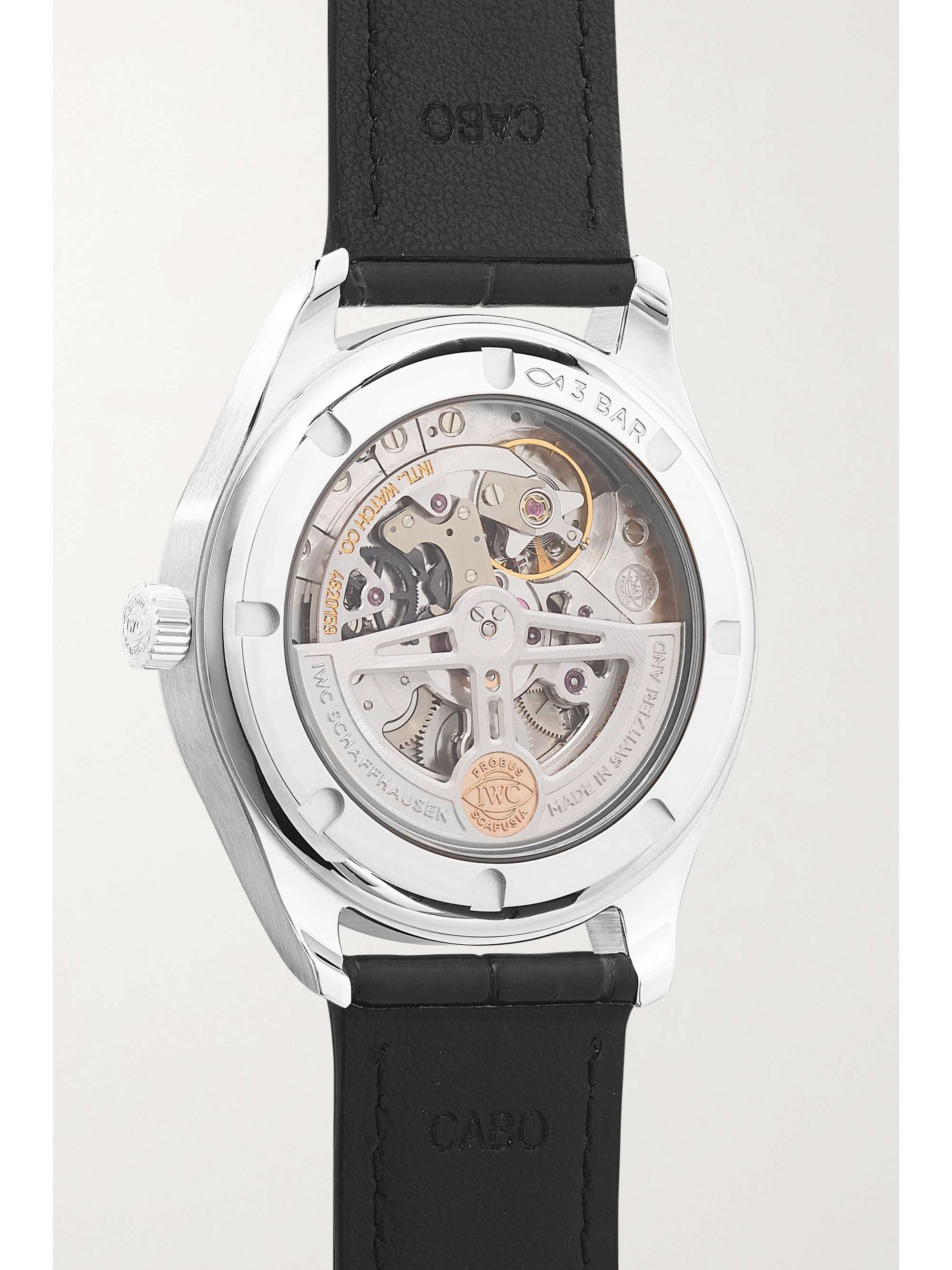 IWC SCHAFFHAUSEN Portugieser Automatic 40.4mm stainless steel and alligator watch