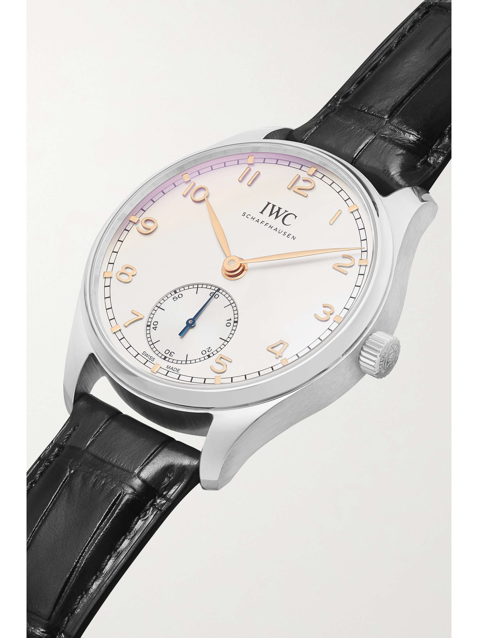IWC SCHAFFHAUSEN Portugieser Automatic 40.4mm stainless steel and alligator watch
