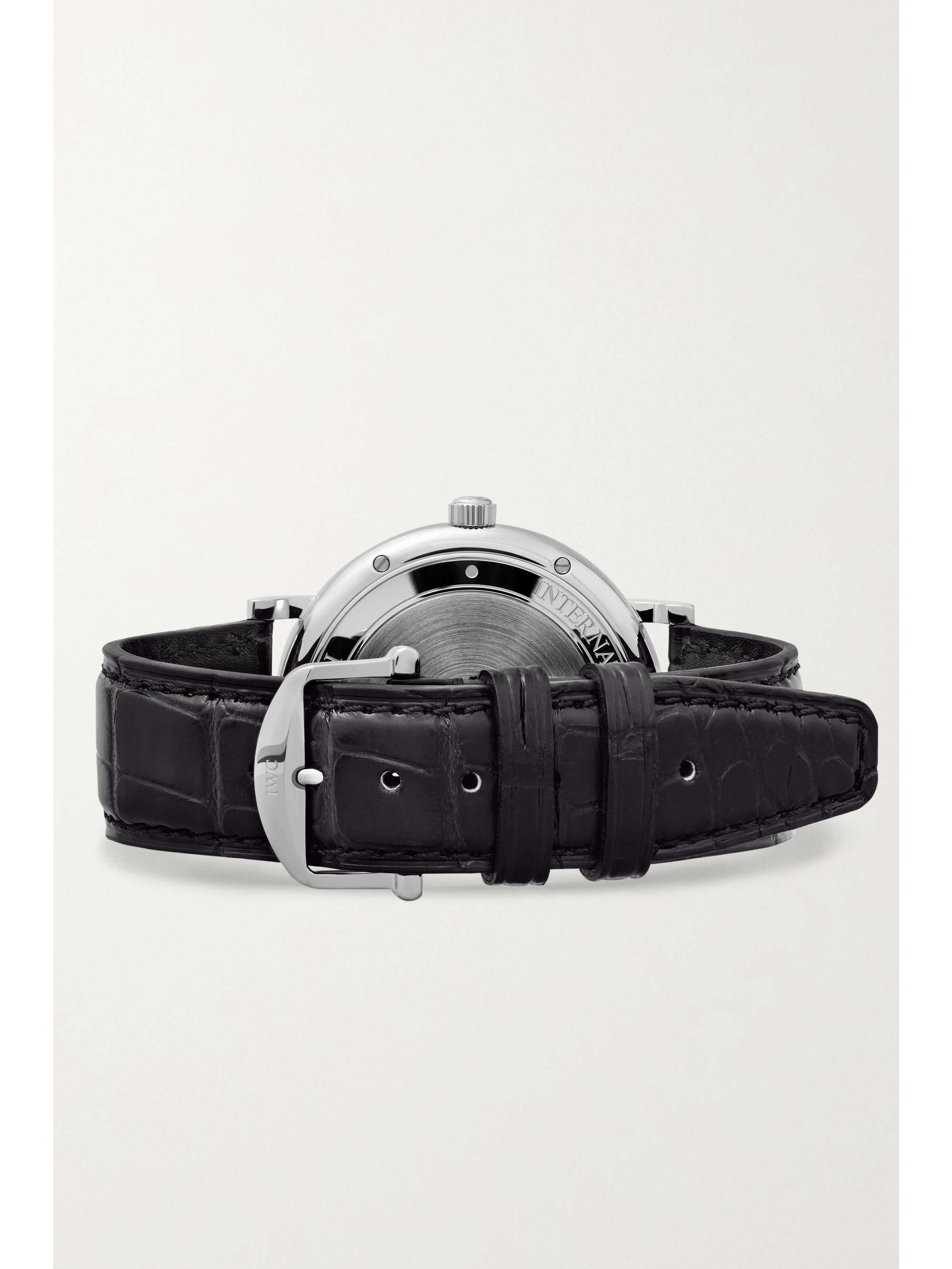 IWC SCHAFFHAUSEN Portofino Automatic 40mm stainless steel and alligator watch