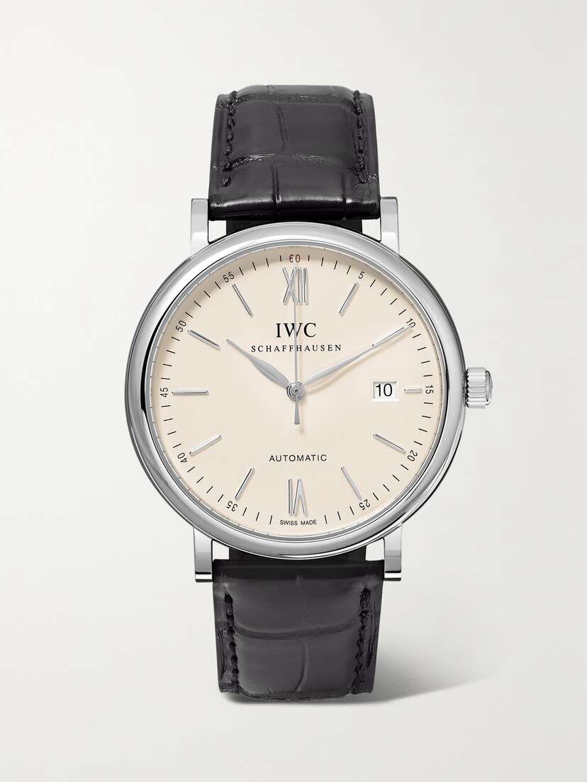 IWC SCHAFFHAUSEN Portofino Automatic 40mm Stainless Steel And Alligator Watch