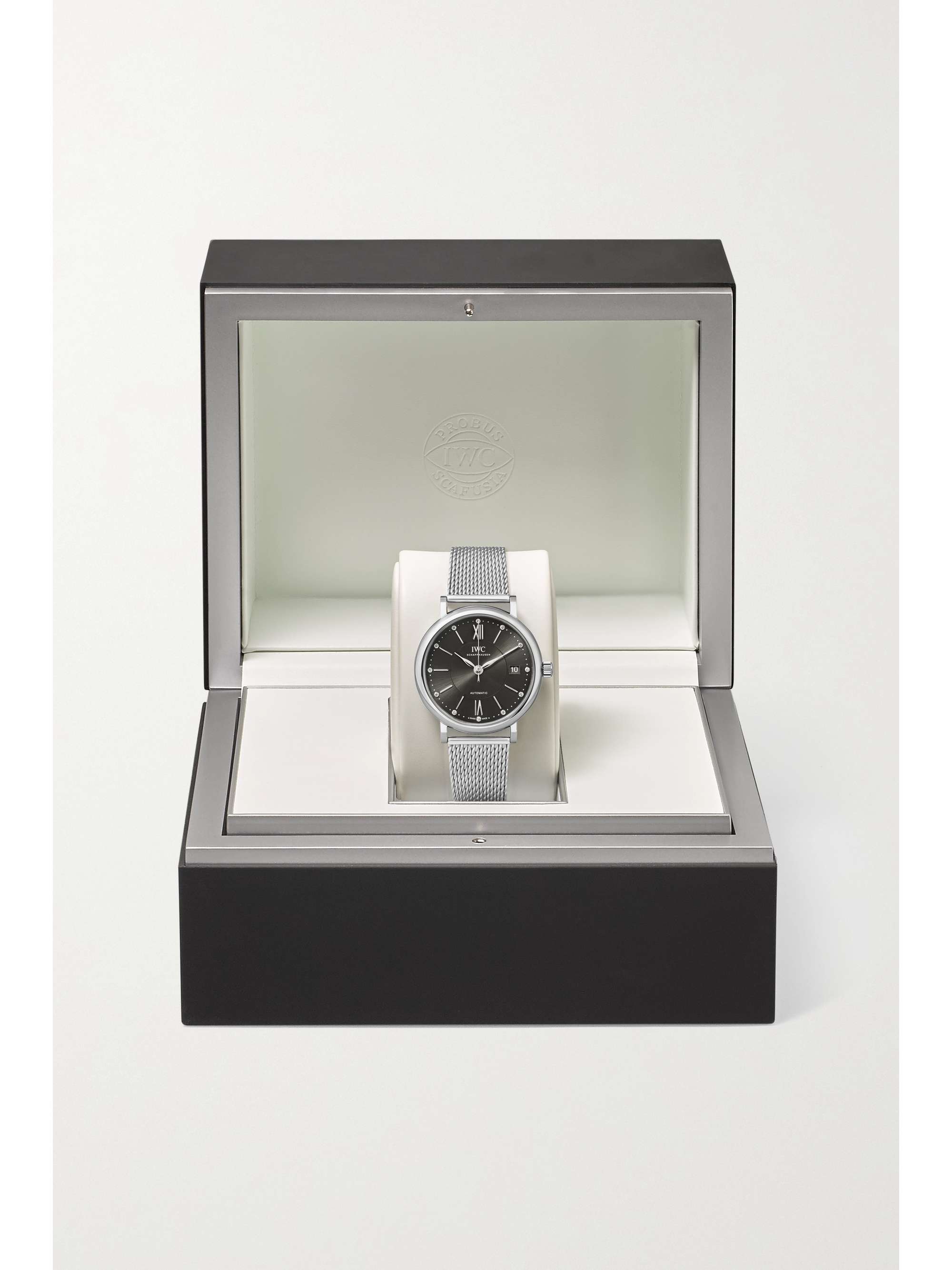 IWC SCHAFFHAUSEN Portofino Automatic 37mm stainless steel and diamond watch