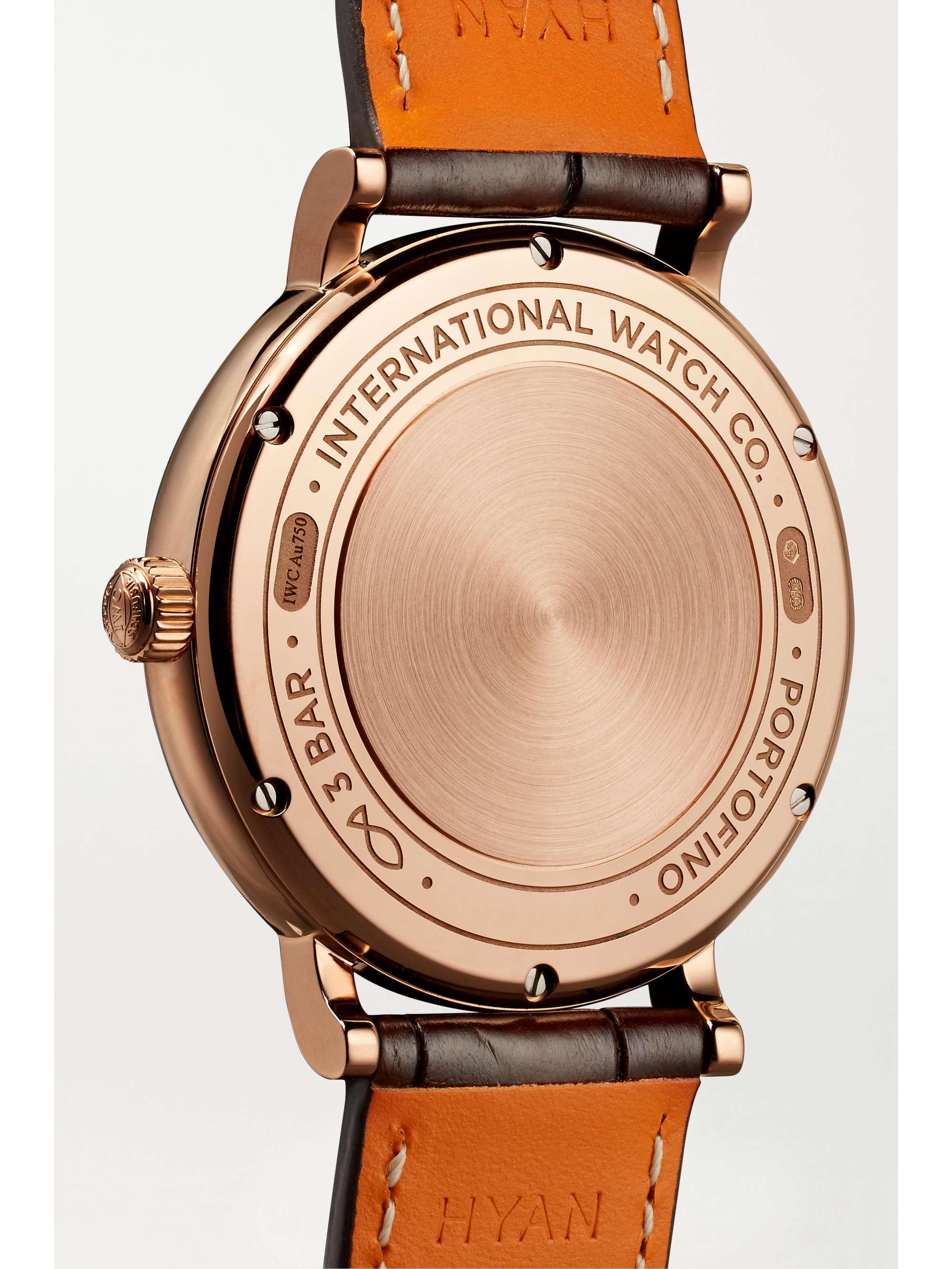 IWC SCHAFFHAUSEN Portofino Automatic 37mm 18-karat red gold, alligator and diamond watch