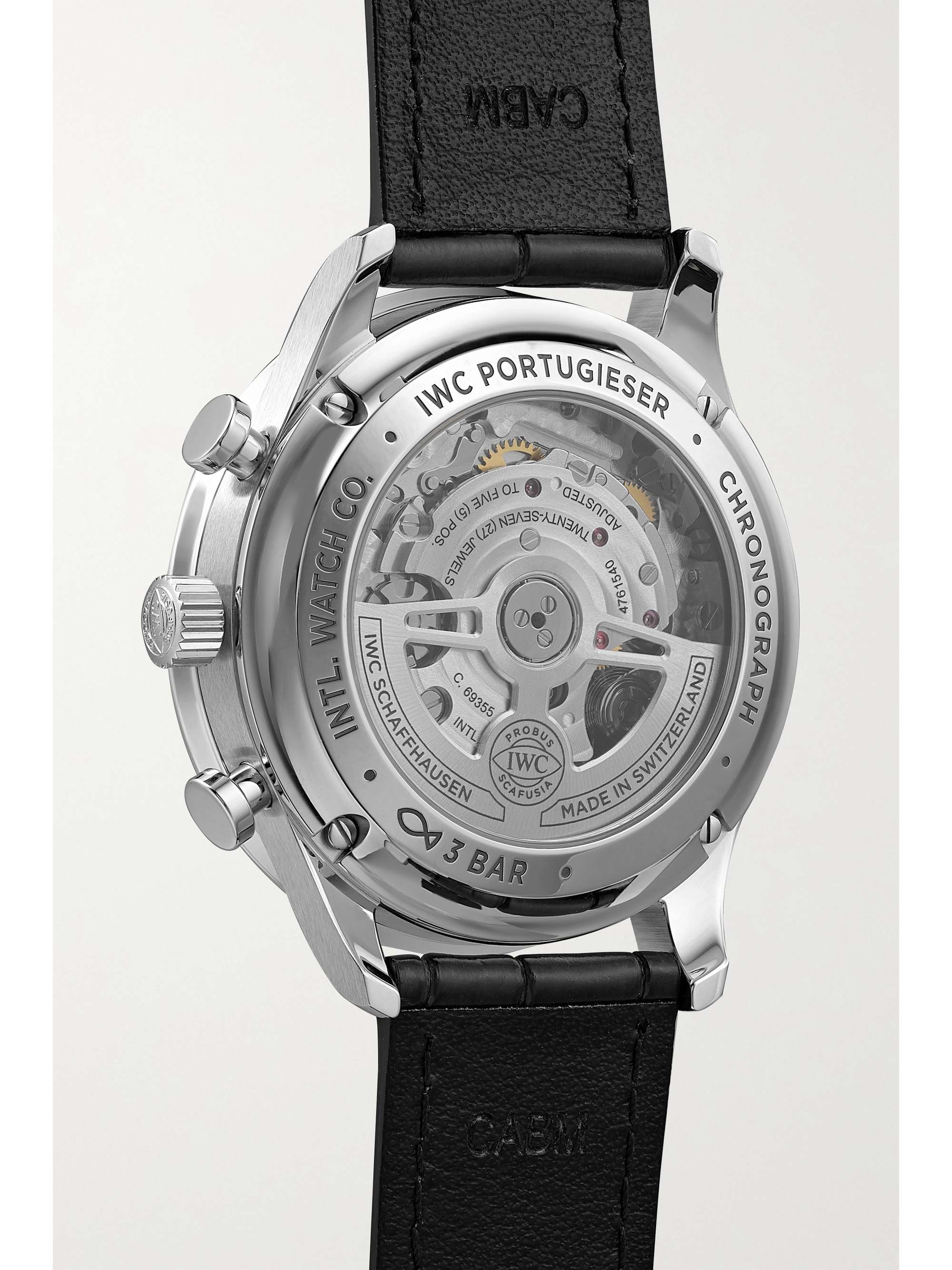 IWC SCHAFFHAUSEN Portugieser Automatic Chronograph 41mm stainless steel and alligator watch