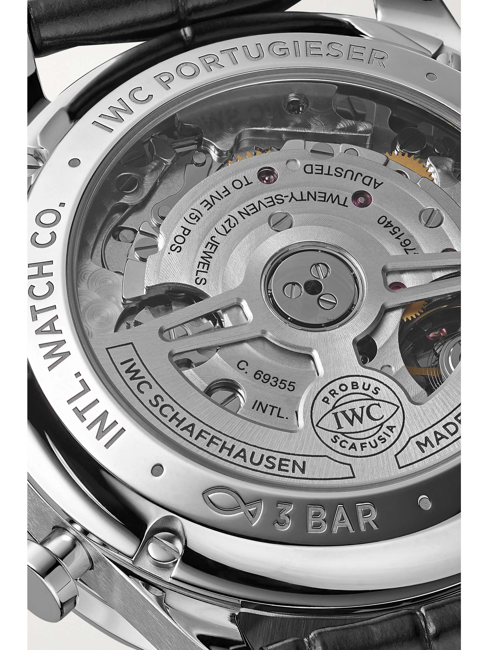 IWC SCHAFFHAUSEN Portugieser Automatic Chronograph 41mm stainless steel and alligator watch
