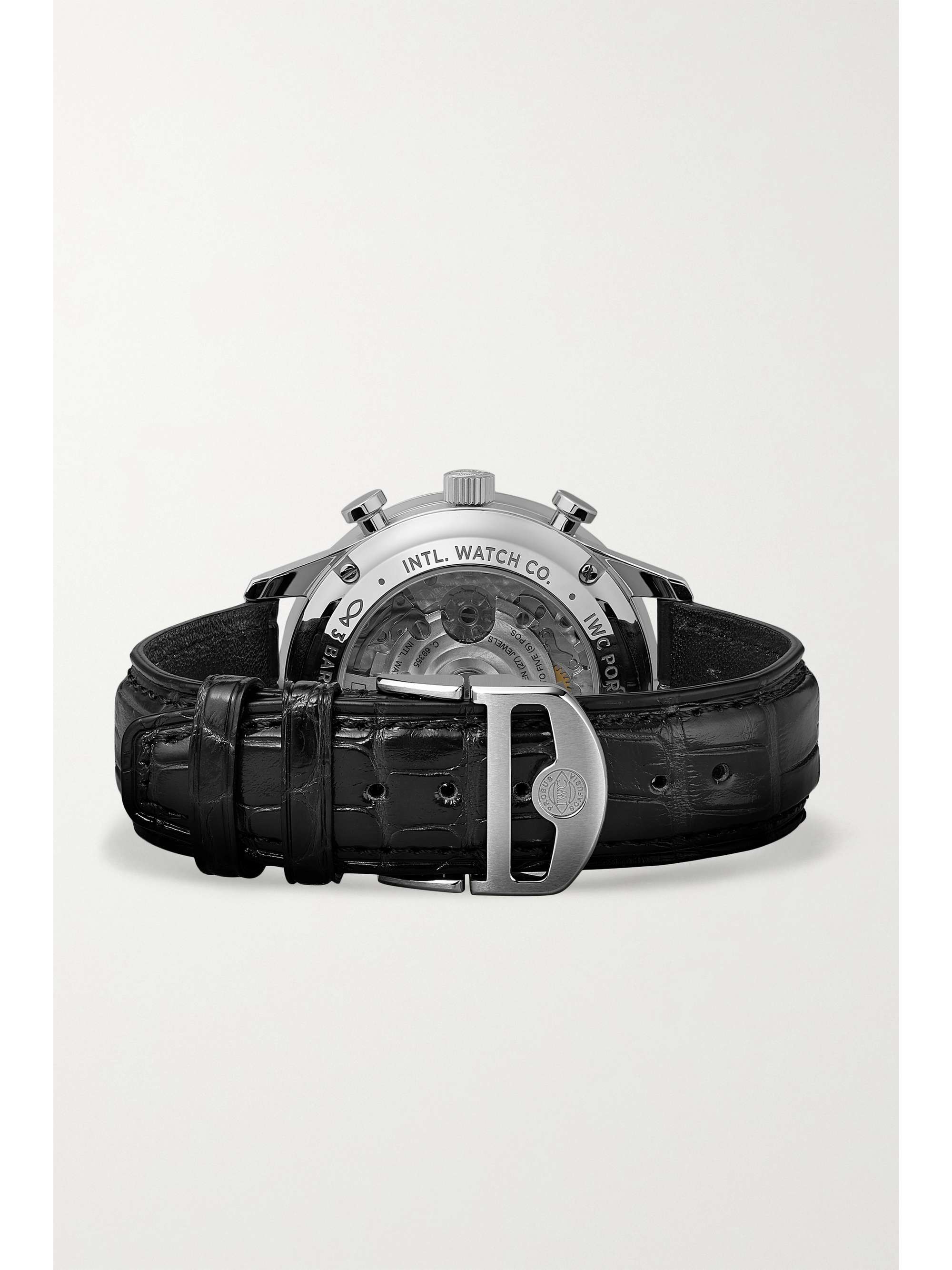 IWC SCHAFFHAUSEN Portugieser Automatic Chronograph 41mm stainless steel and alligator watch