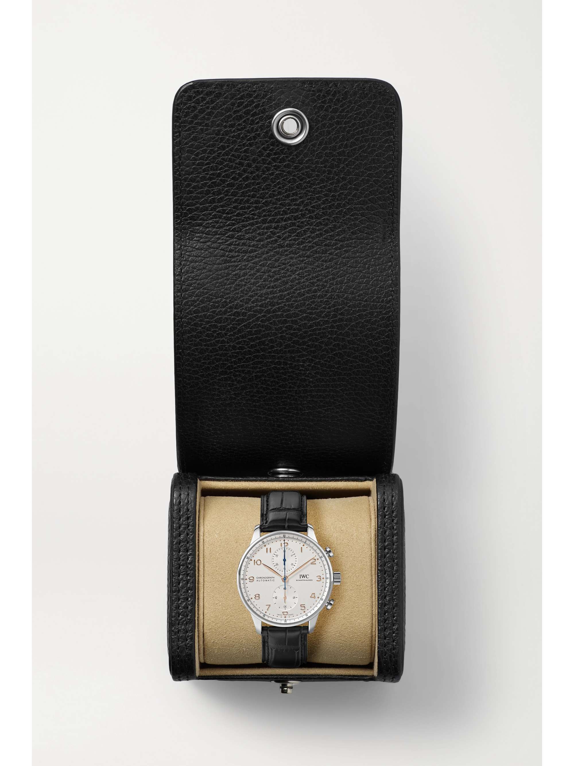 IWC SCHAFFHAUSEN Portugieser Automatic Chronograph 41mm stainless steel and alligator watch