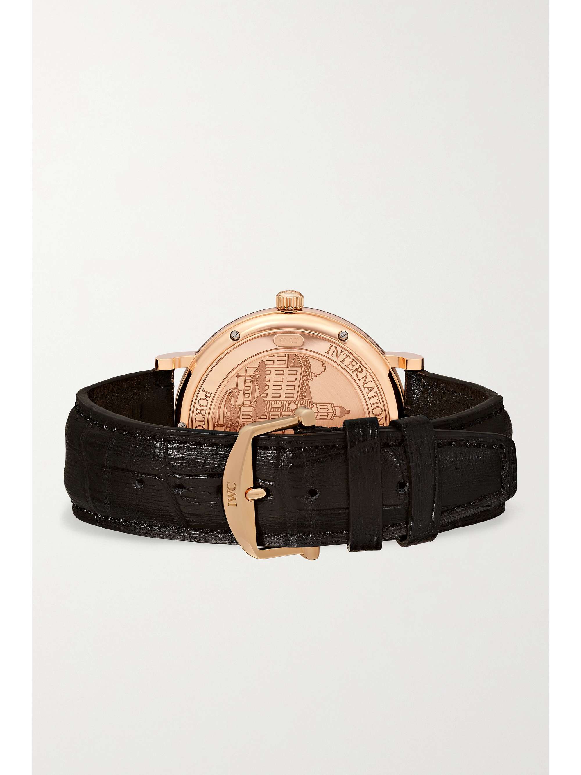 IWC SCHAFFHAUSEN Portofino Automatic 40mm 18-karat red gold and alligator watch