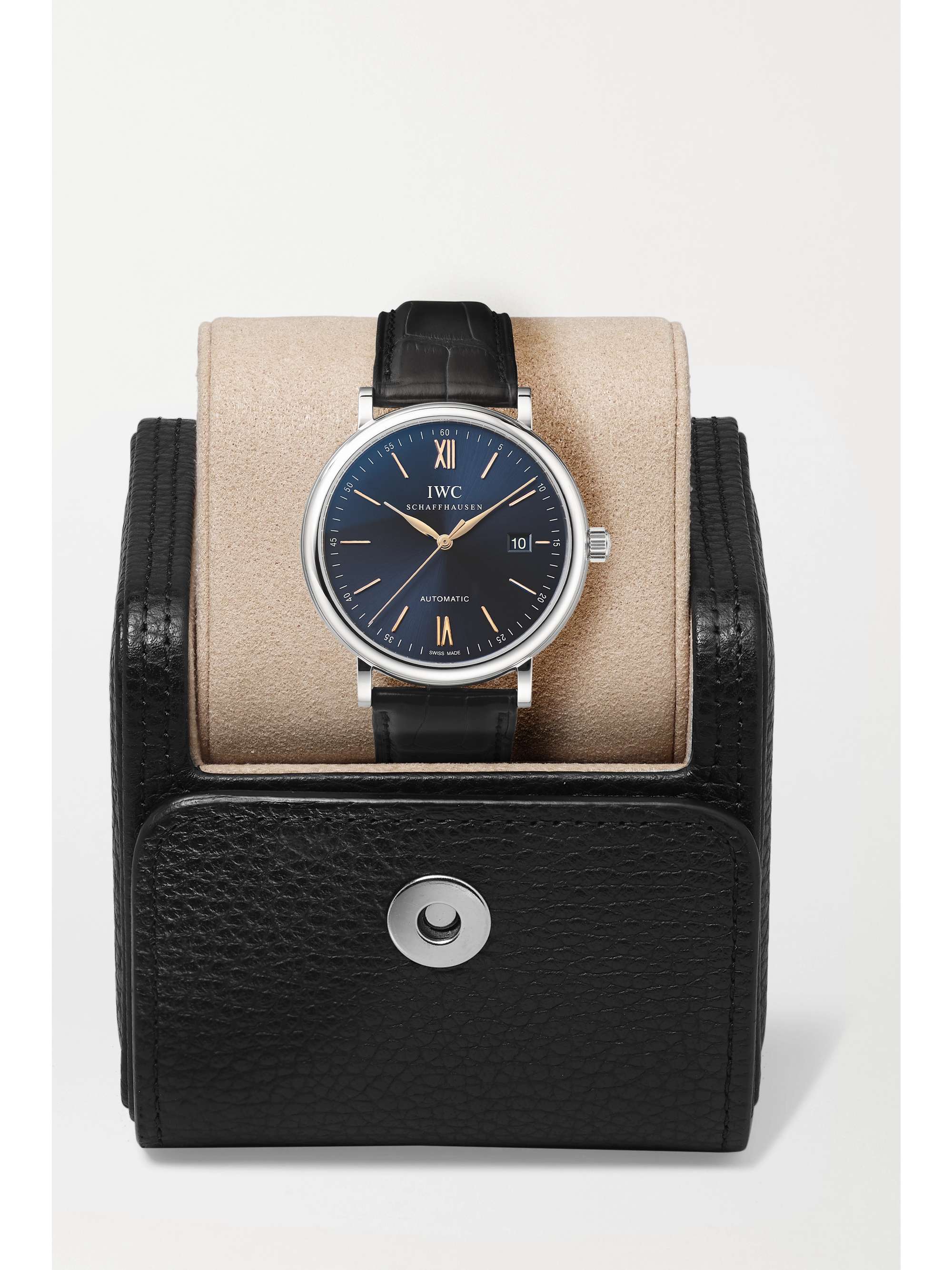 IWC SCHAFFHAUSEN Portofino Automatic 40mm stainless steel and alligator watch