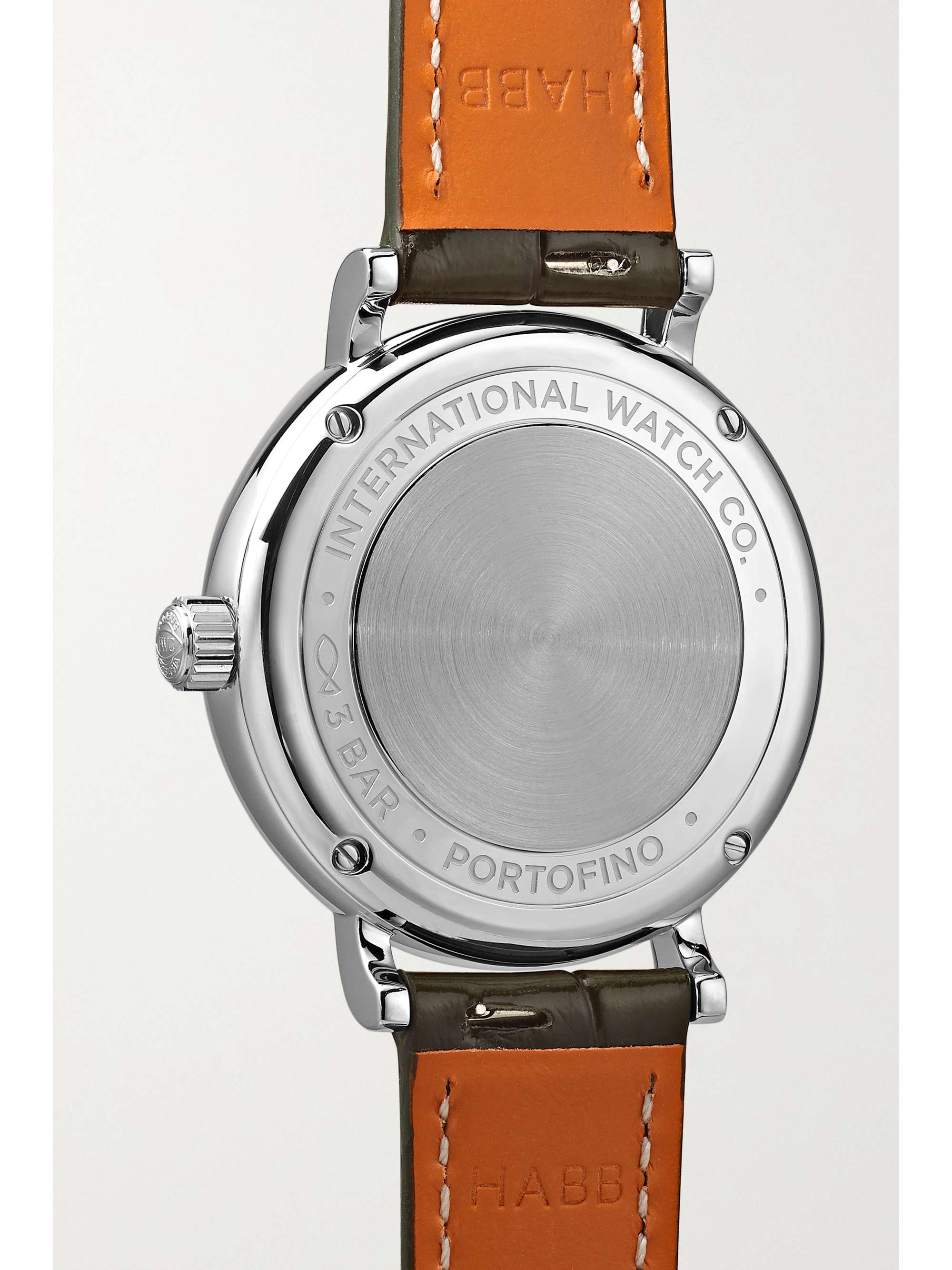 IWC SCHAFFHAUSEN Portofino Automatic 34mm stainless steel, alligator and diamond watch