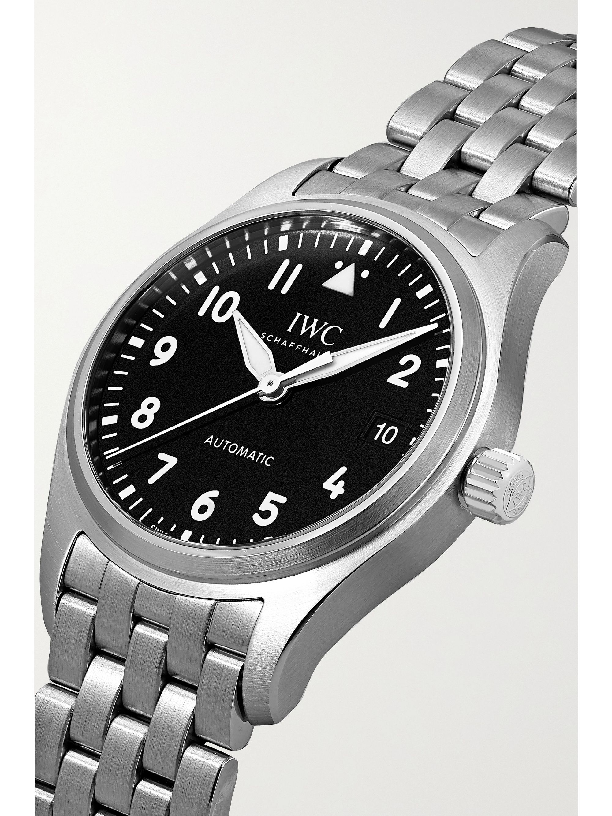 Silver Pilot's Automatic 36mm stainless steel watch IWC SCHAFFHAUSEN