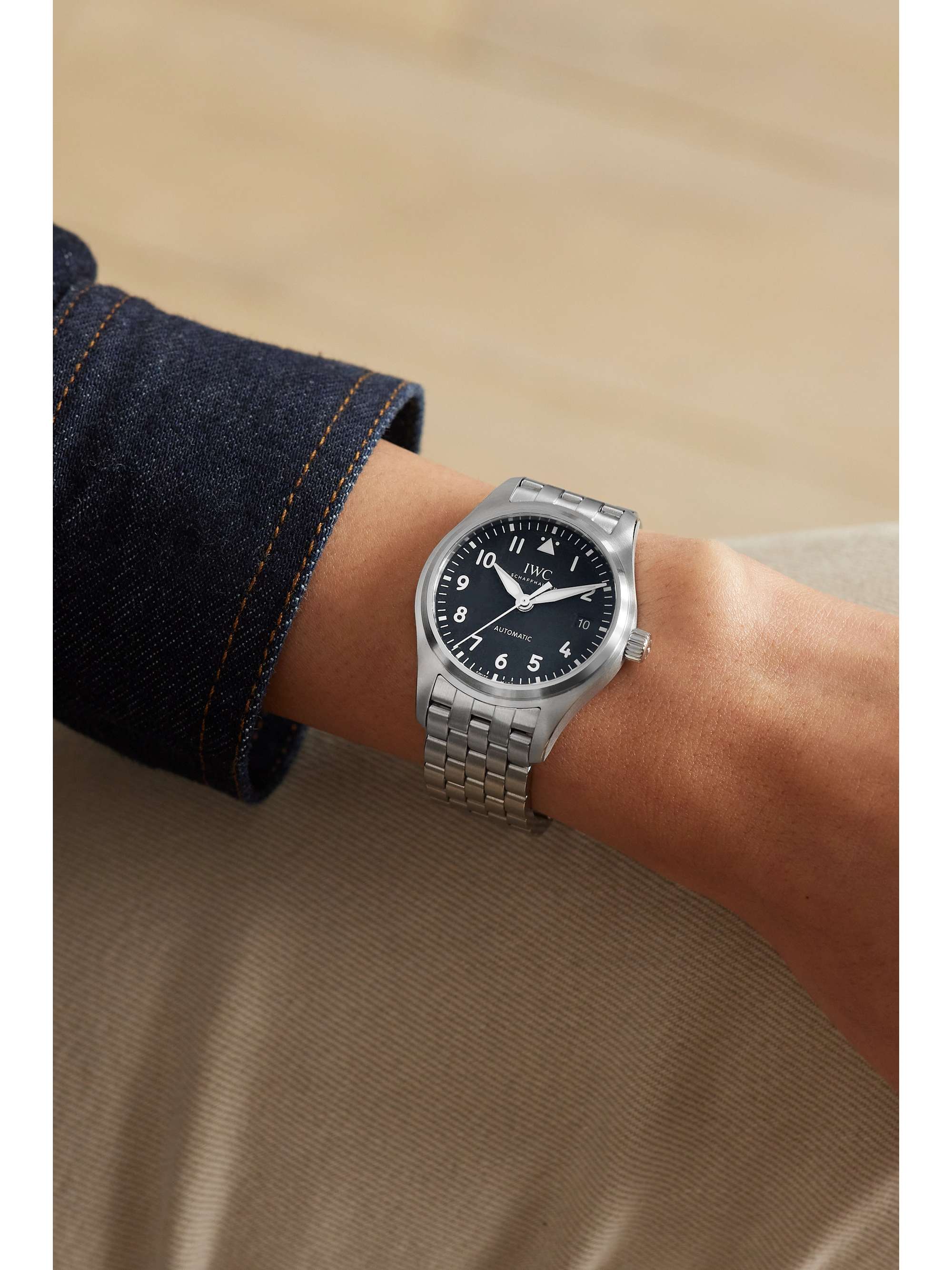 IWC SCHAFFHAUSEN Pilot\'s Automatic 36mm stainless steel watch | NET-A-PORTER