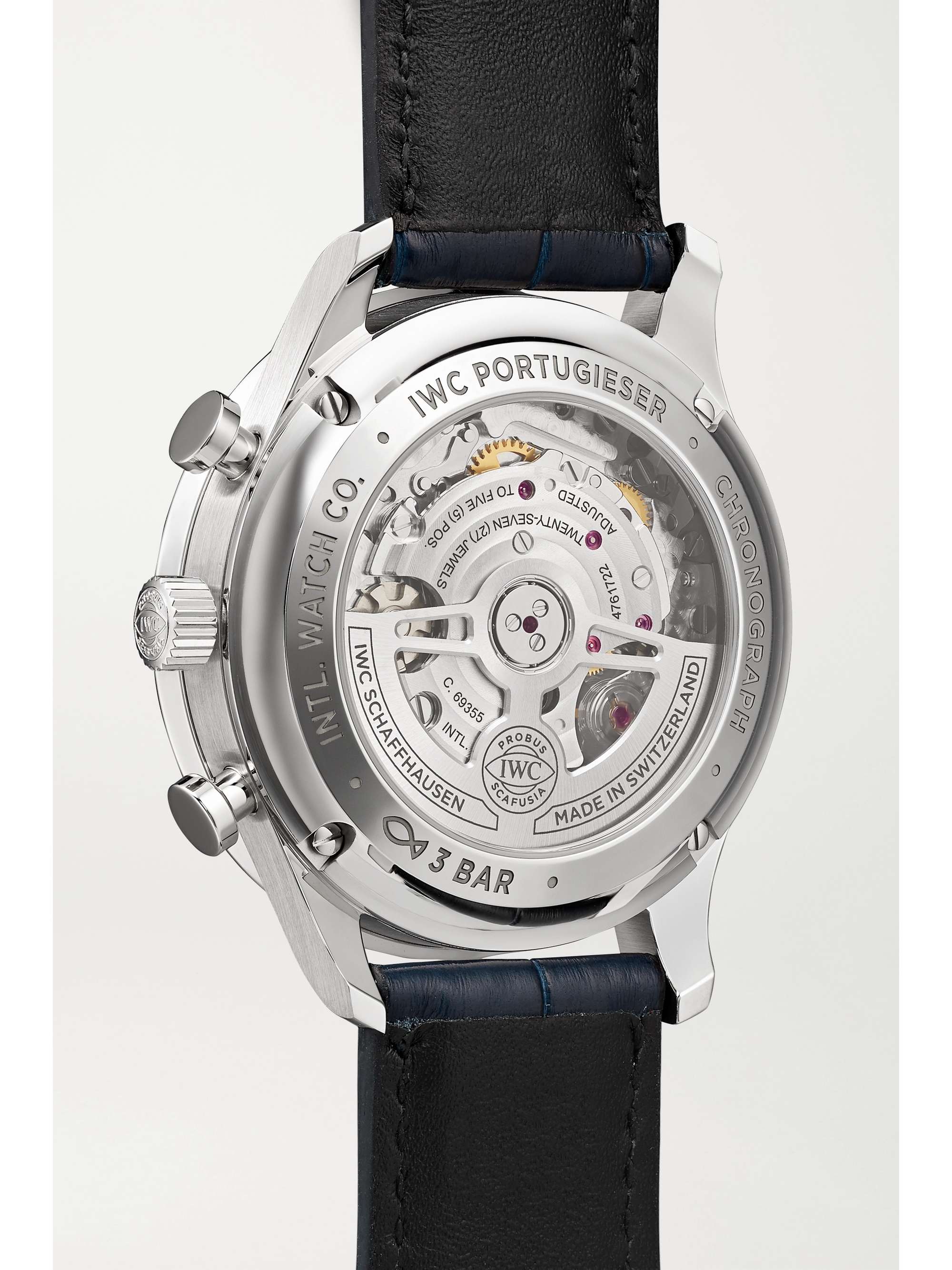 IWC SCHAFFHAUSEN Portugieser Automatic Chronograph 41mm stainless steel and alligator watch