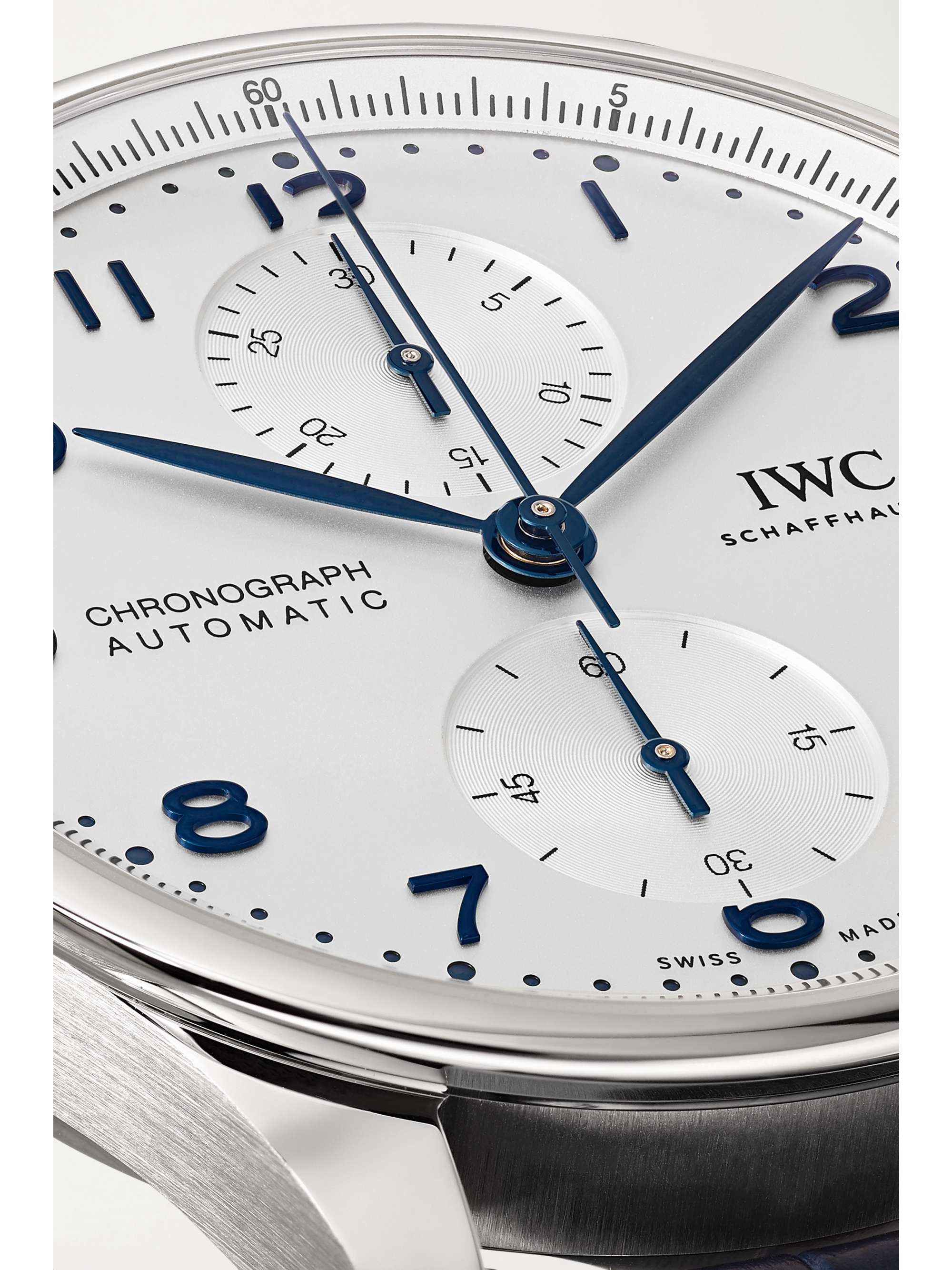 IWC SCHAFFHAUSEN Portugieser Automatic Chronograph 41mm stainless steel and alligator watch