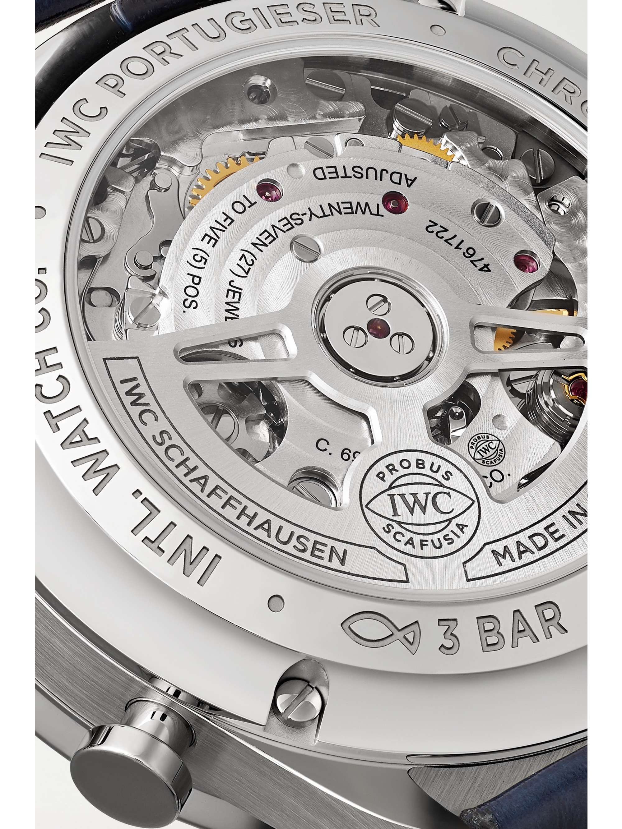 IWC SCHAFFHAUSEN Portugieser Automatic Chronograph 41mm stainless steel and alligator watch