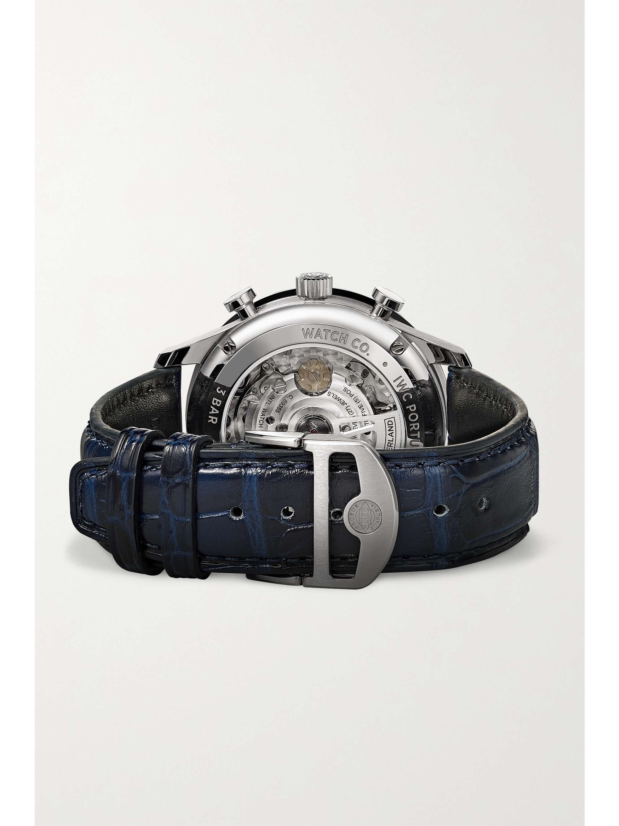 IWC SCHAFFHAUSEN Portugieser Automatic Chronograph 41mm stainless steel and alligator watch