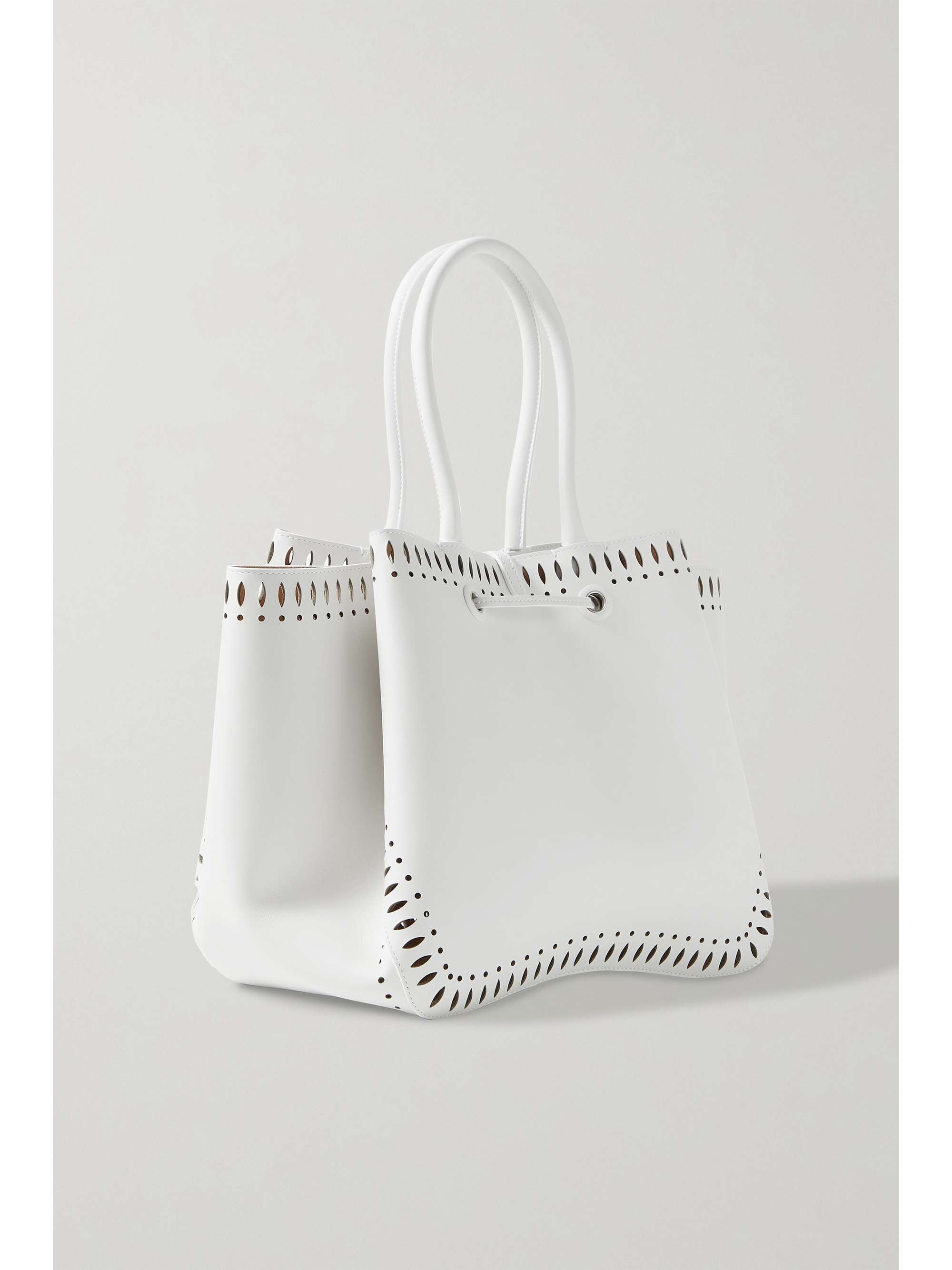ALAÏA Angèle 25 laser-cut leather tote