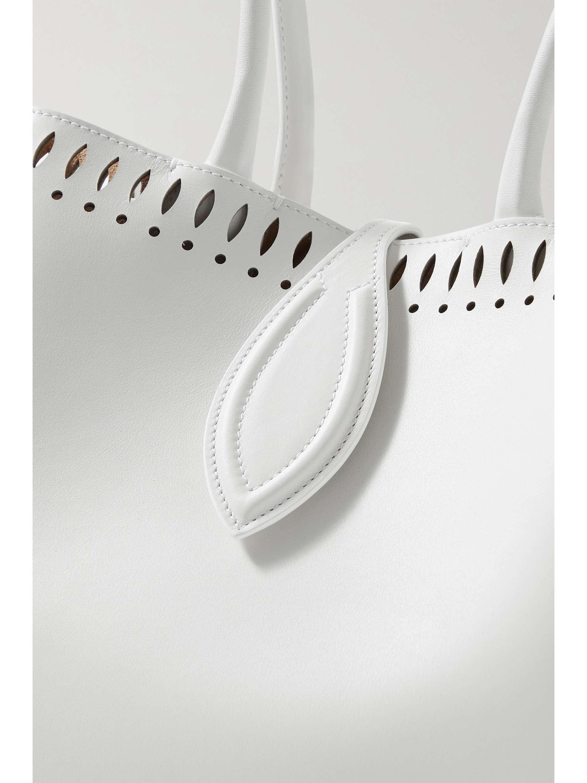 ALAÏA Angèle 25 laser-cut leather tote