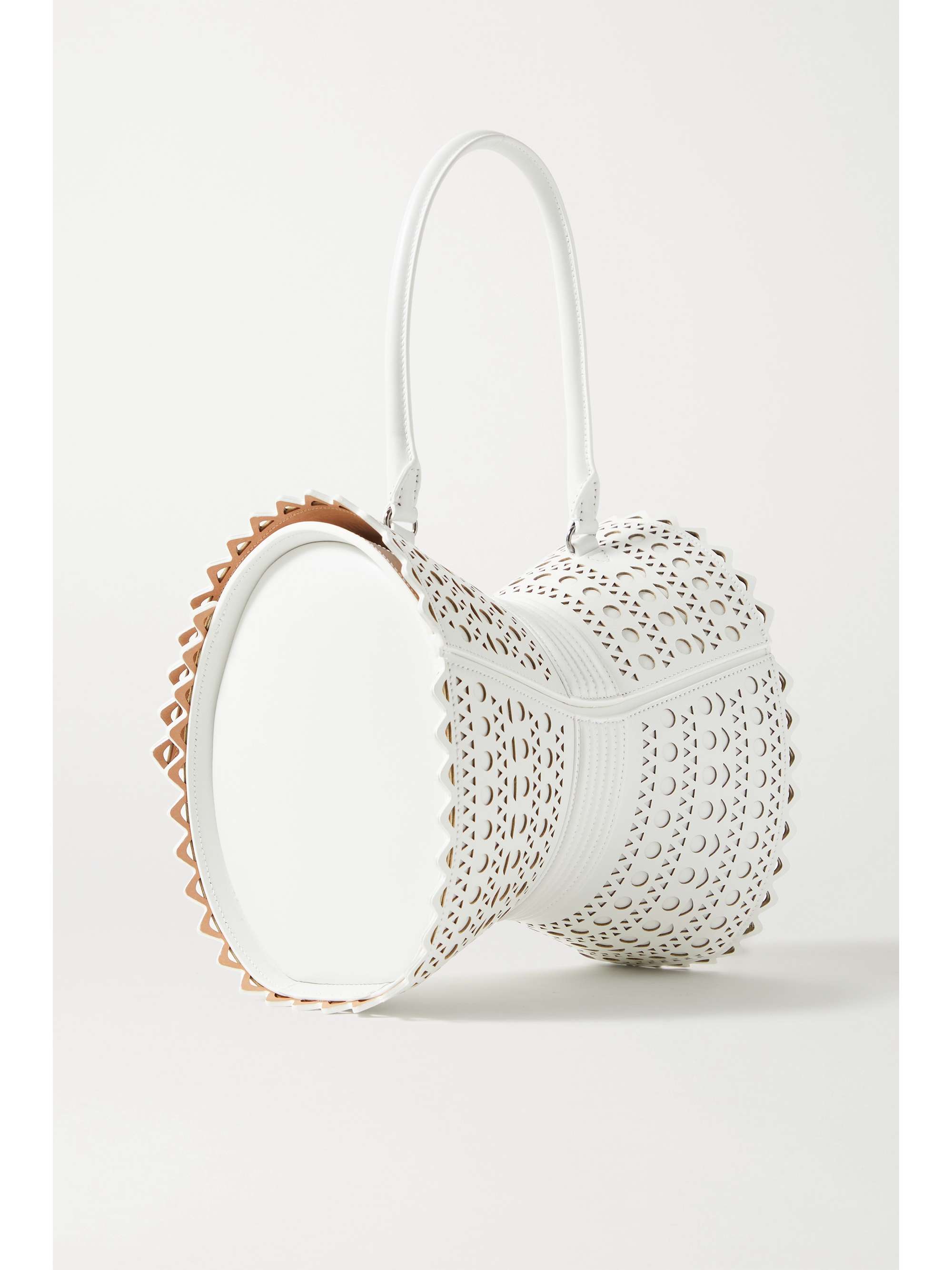 ALAÏA Editions Corset 22 scalloped leather tote