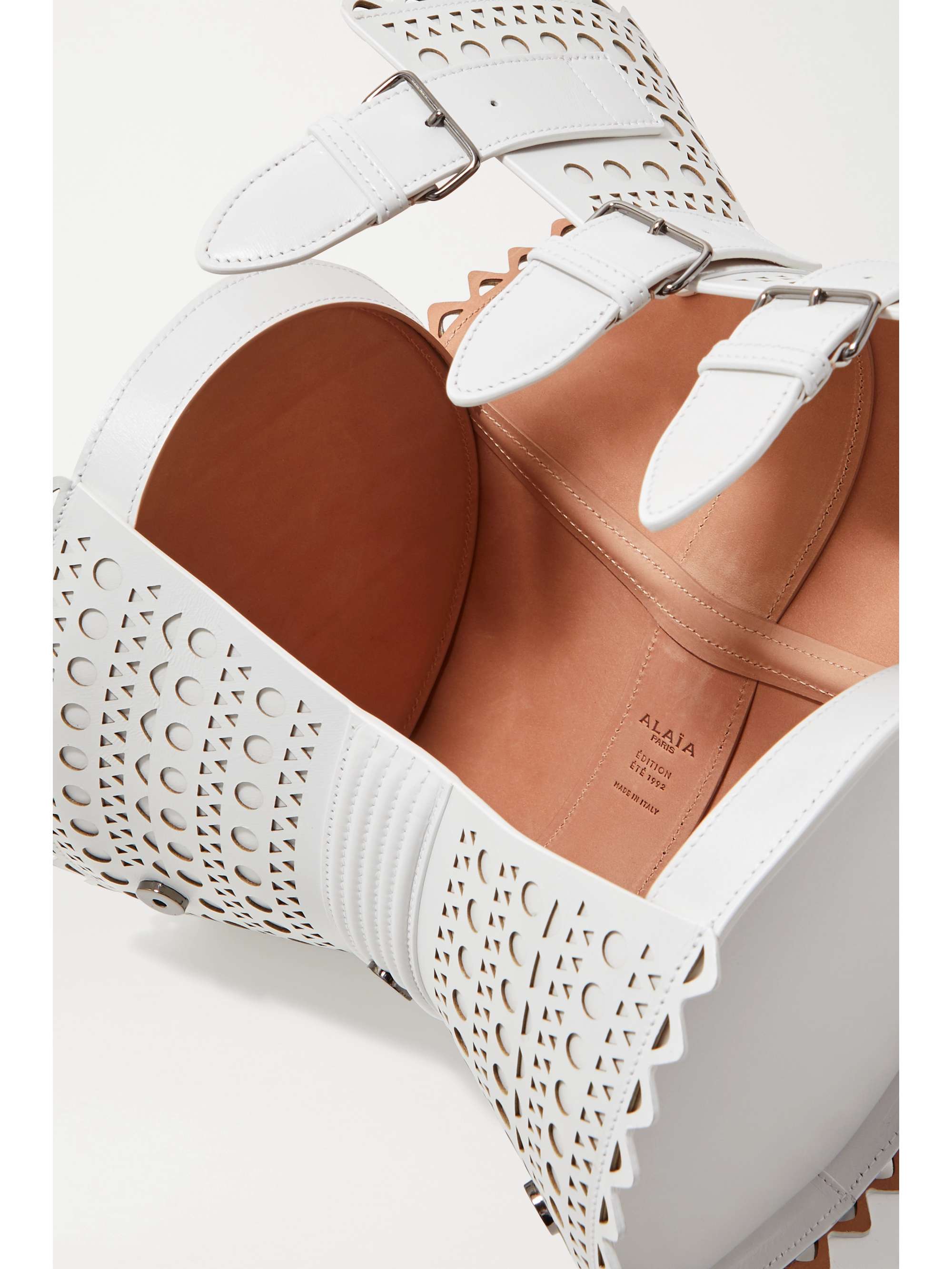 ALAÏA Editions Corset 22 scalloped leather tote