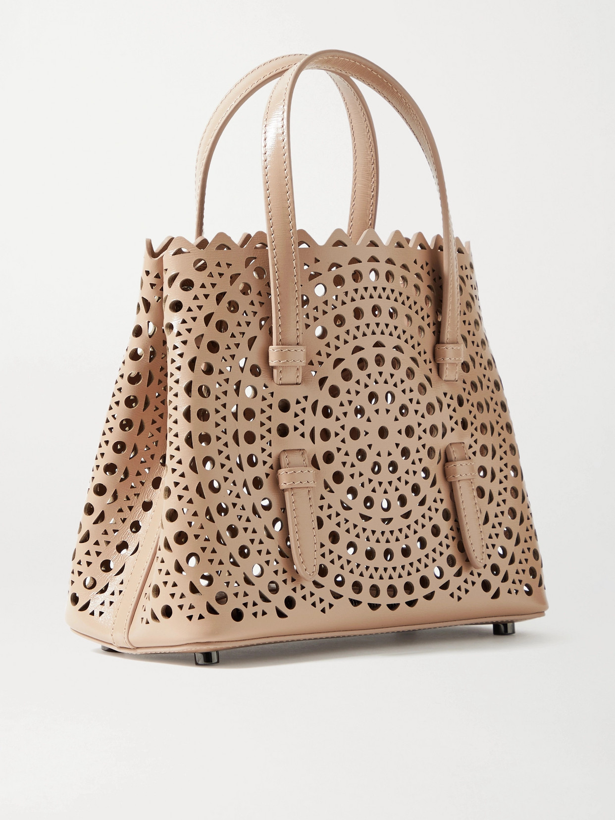 ALAÏA MINA 20 LEATHER TOTE 