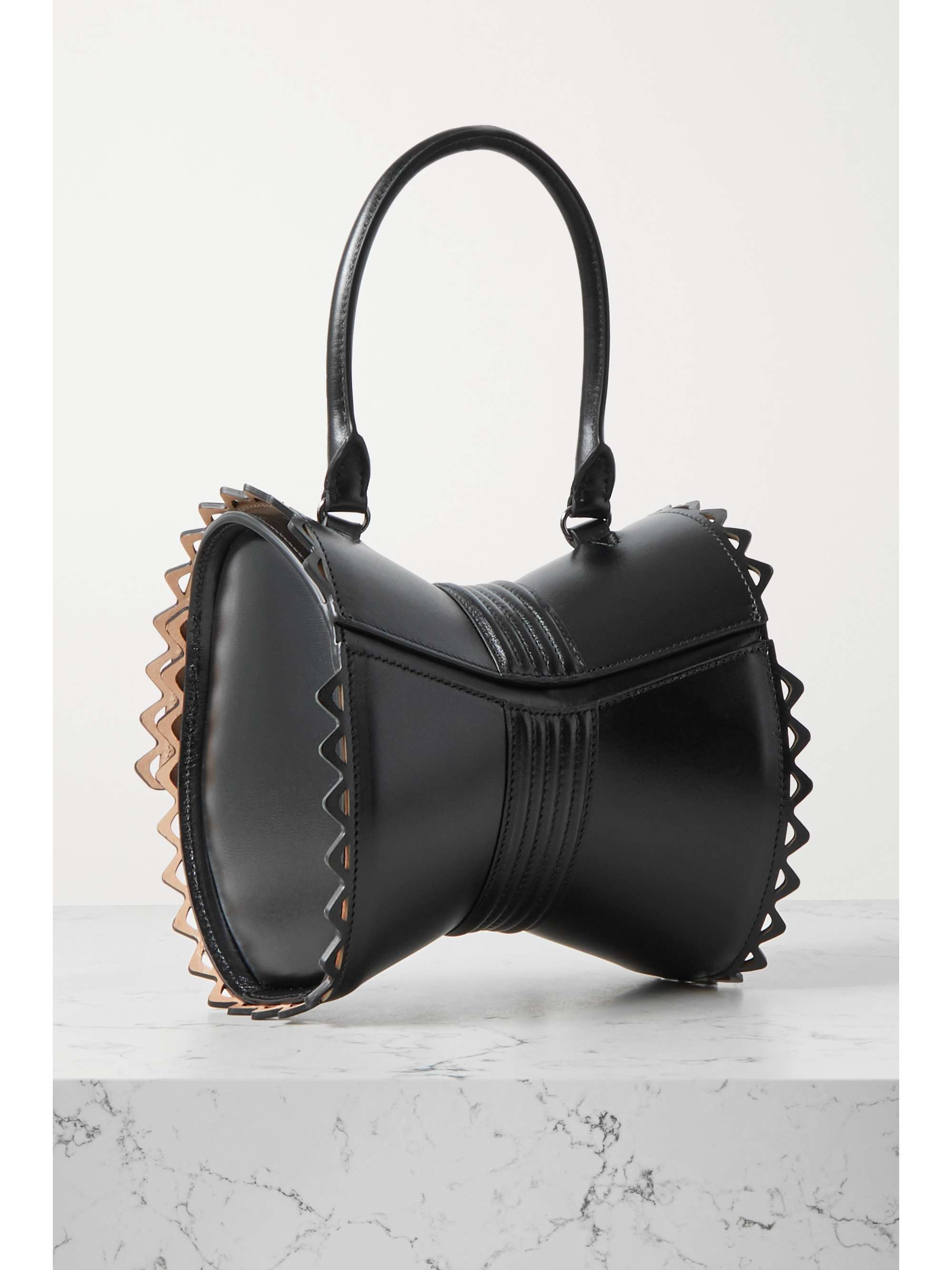 ALAÏA Editions Corset 18 buckled laser-cut leather tote
