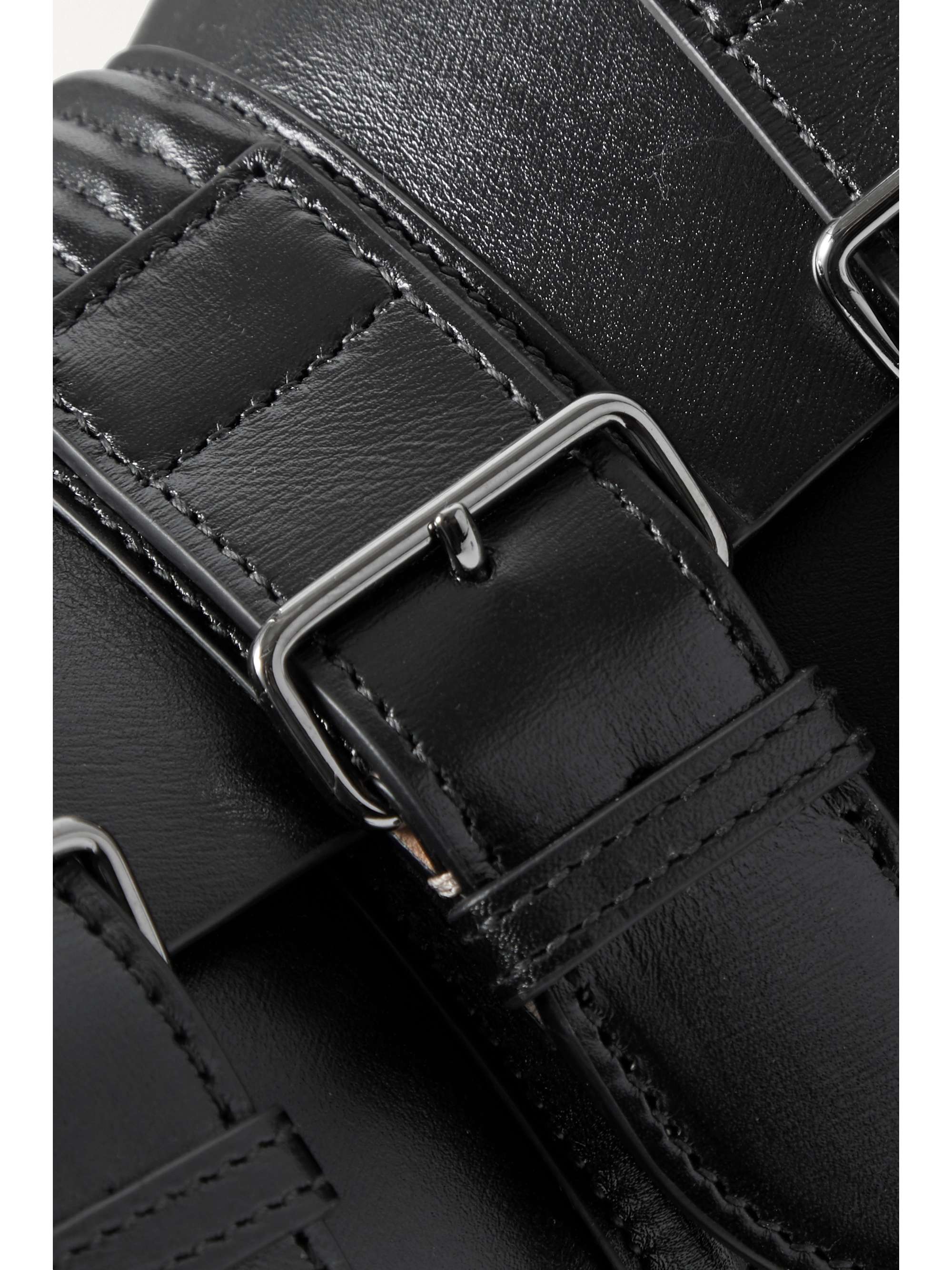 ALAÏA Editions Corset 18 buckled laser-cut leather tote