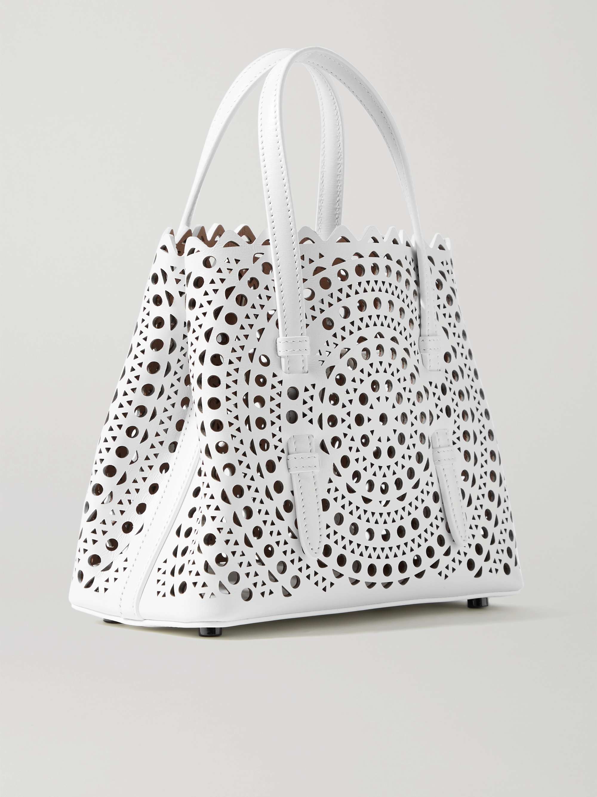 ALAÏA Mina 20 Tote aus lasergeschnittenem Leder