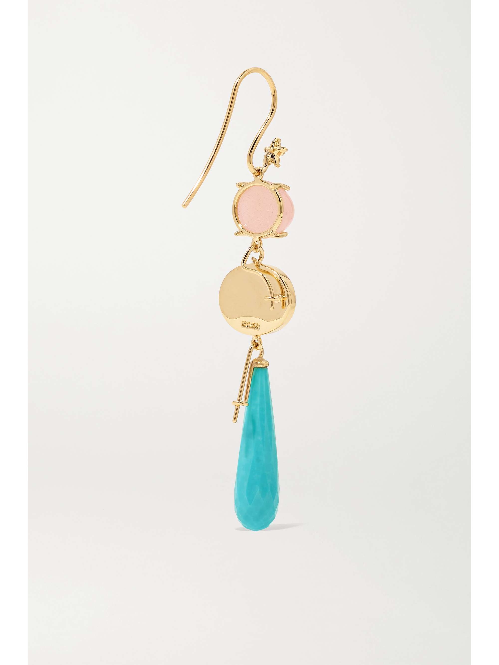 OLE LYNGGAARD COPENHAGEN 18-karat gold multi-stone earring