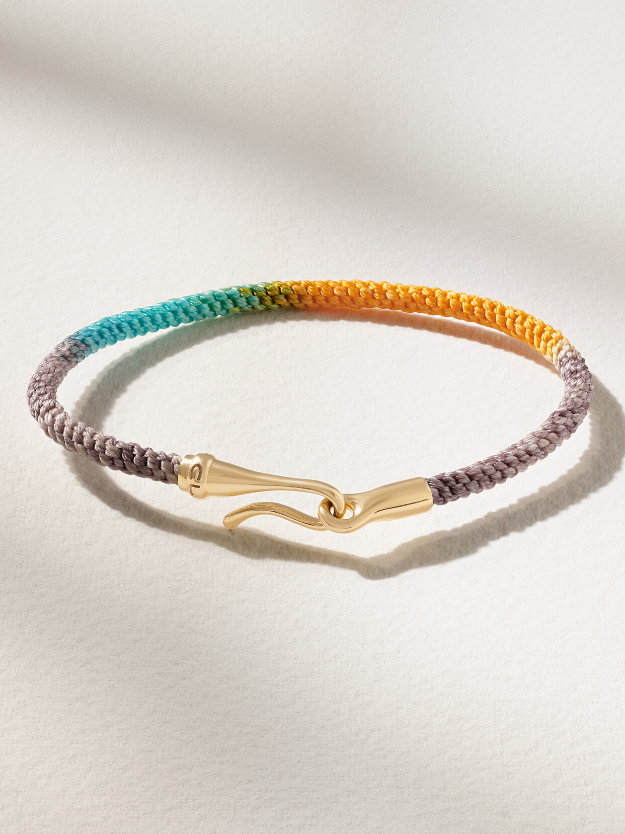 OLE LYNGGAARD COPENHAGEN Life 18-karat Gold And Rope Bracelet - L