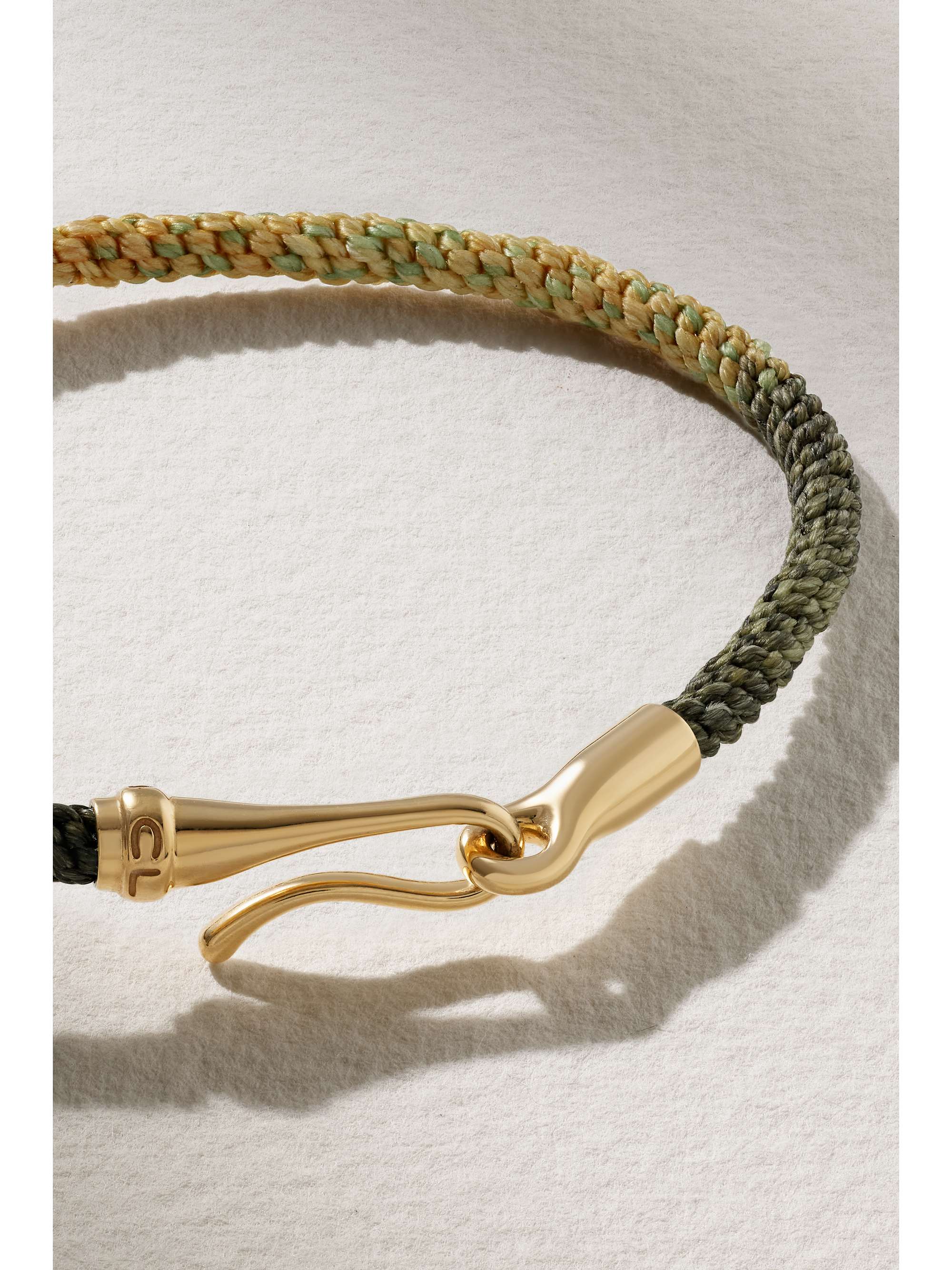 OLE LYNGGAARD COPENHAGEN Life 18-karat gold and rope bracelet