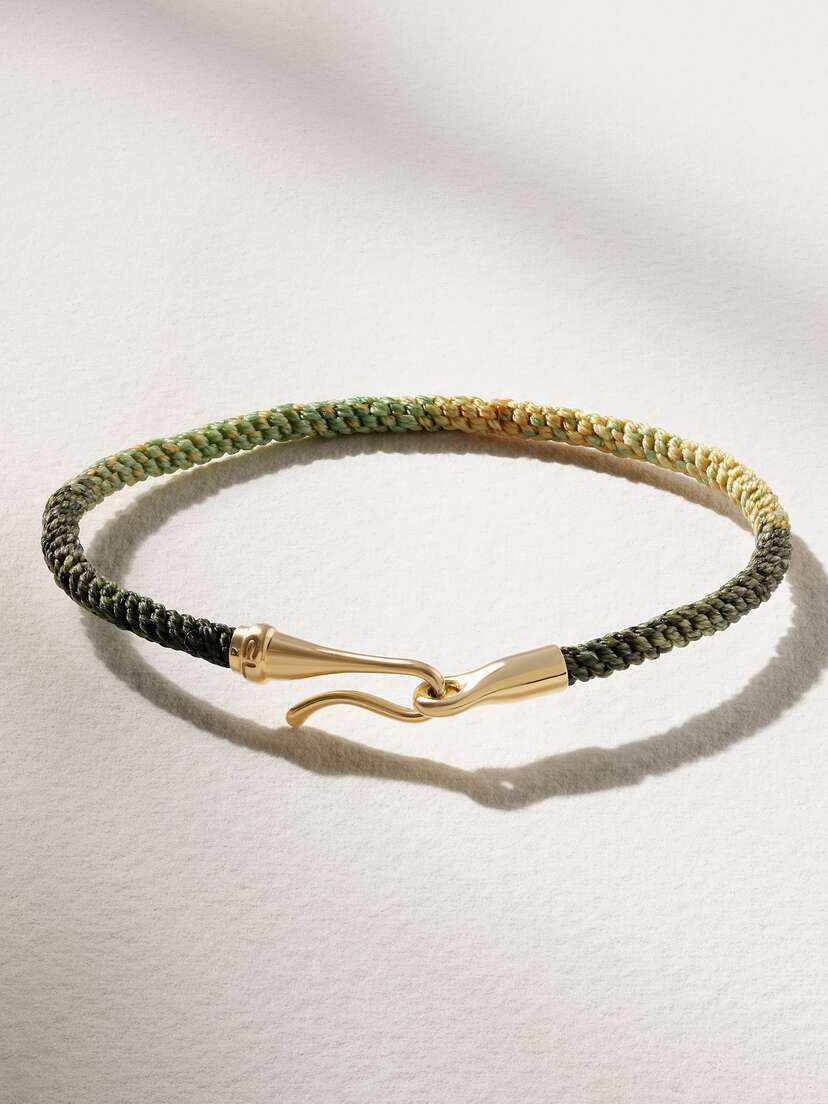 OLE LYNGGAARD COPENHAGEN ife 18-karat Gold And Rope Bracelet