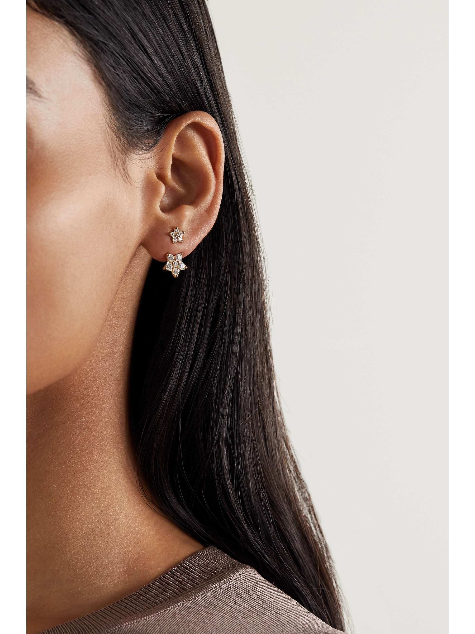 OLE LYNGGAARD COPENHAGEN Shooting Stars 18-karat gold diamond earrings