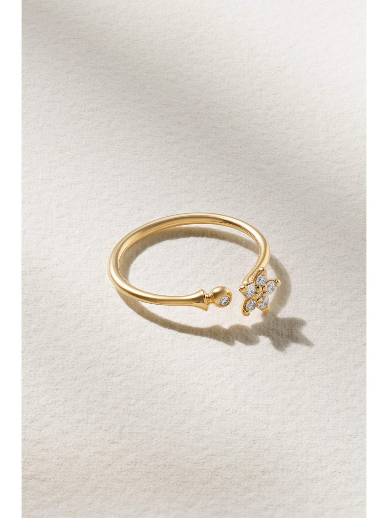 OLE LYNGGAARD COPENHAGEN SHOOTING STARS 18-KARAT GOLD DIAMOND RING