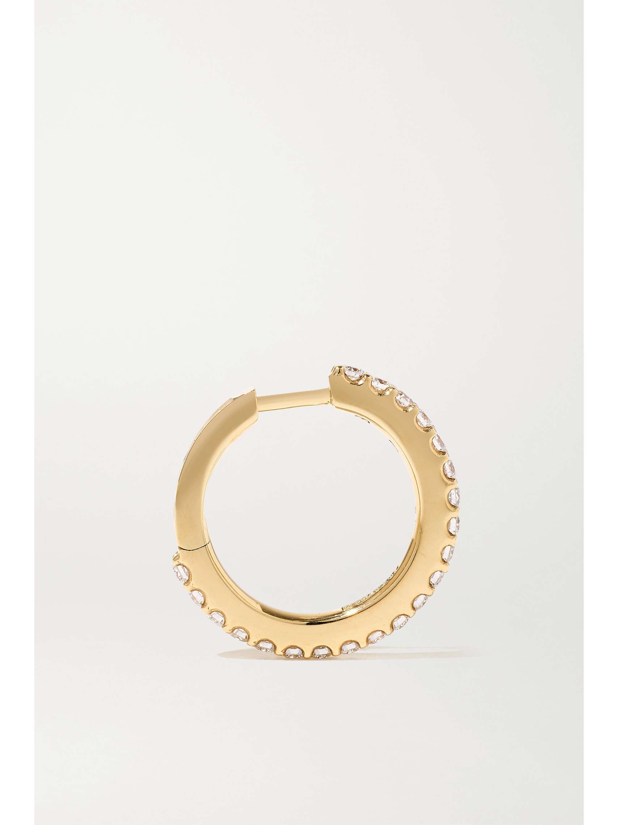 OLE LYNGGAARD COPENHAGEN Love Band small 18-karat gold diamond hoop earrings