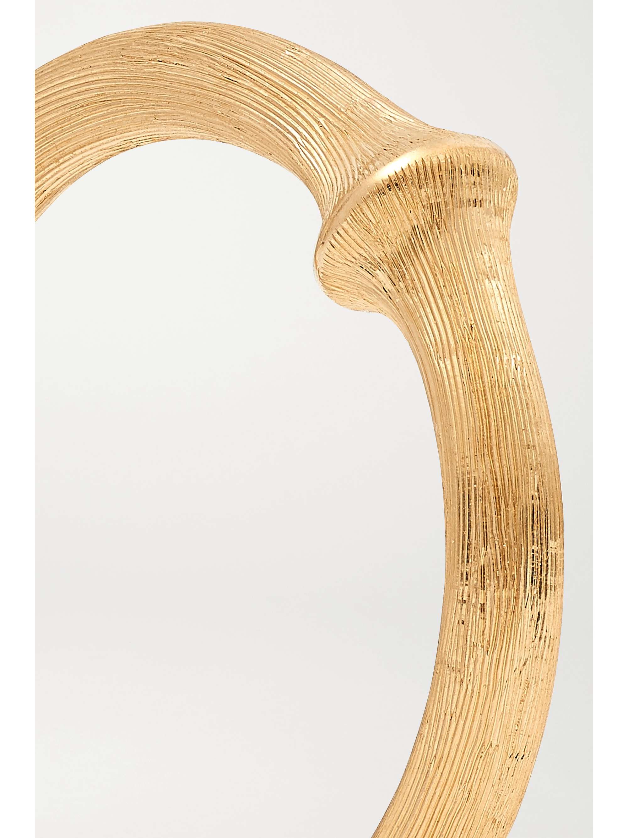 OLE LYNGGAARD COPENHAGEN Nature large 18-karat gold hoop earring