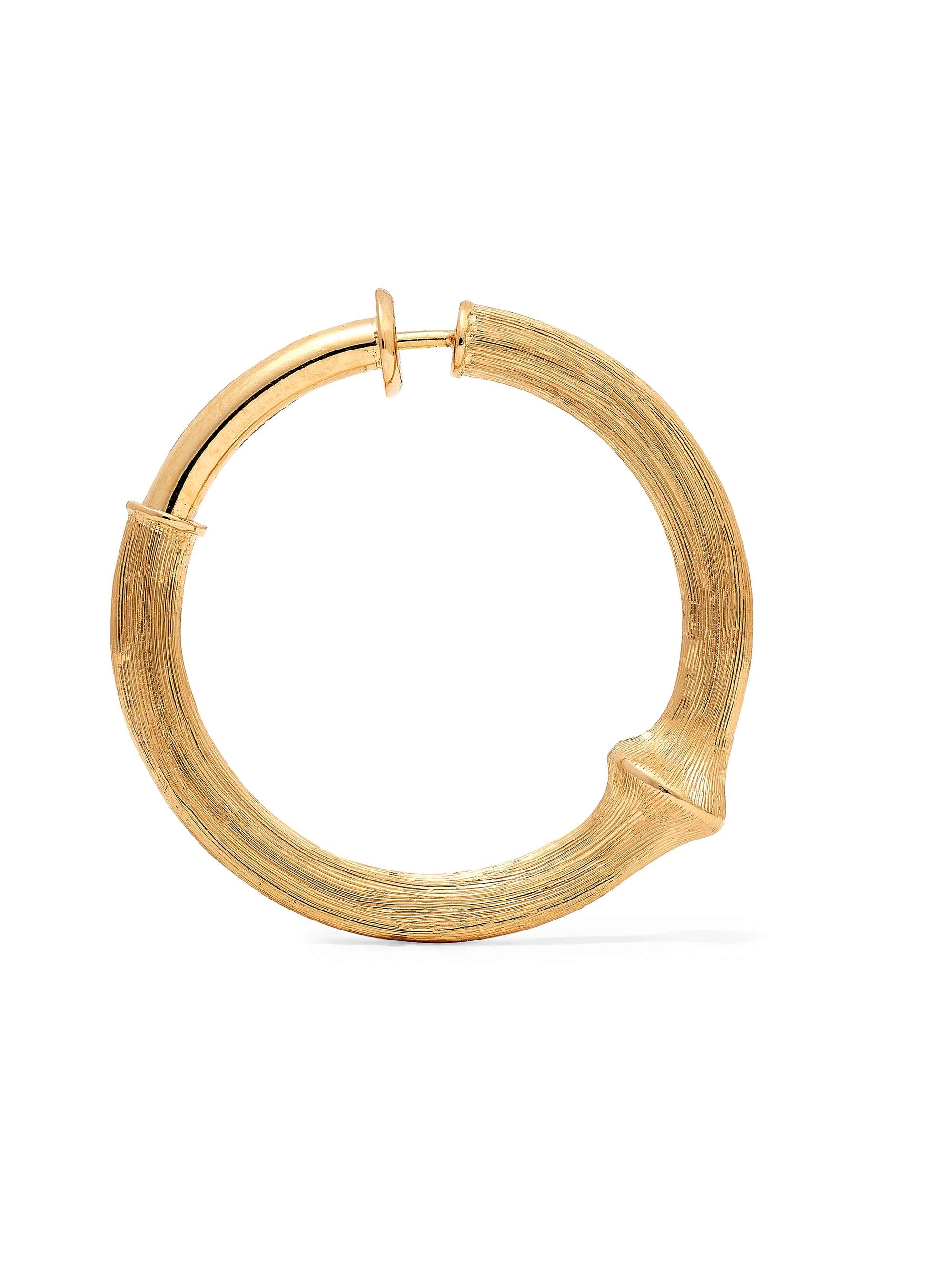 OLE LYNGGAARD COPENHAGEN Nature large 18-karat gold hoop earring