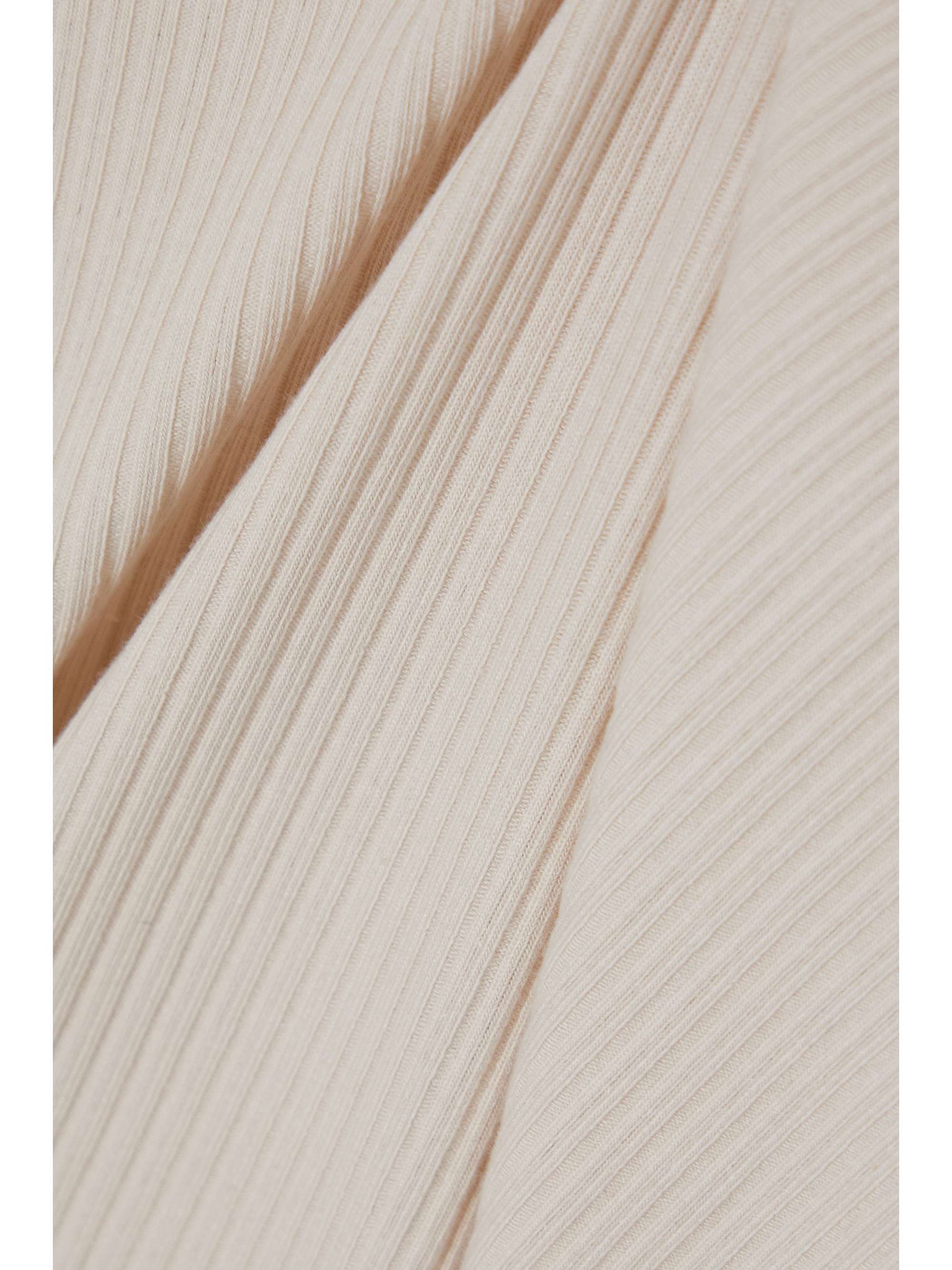 REFORMATION Bel ribbed stretch organic cotton and Tencel-blend midi dress