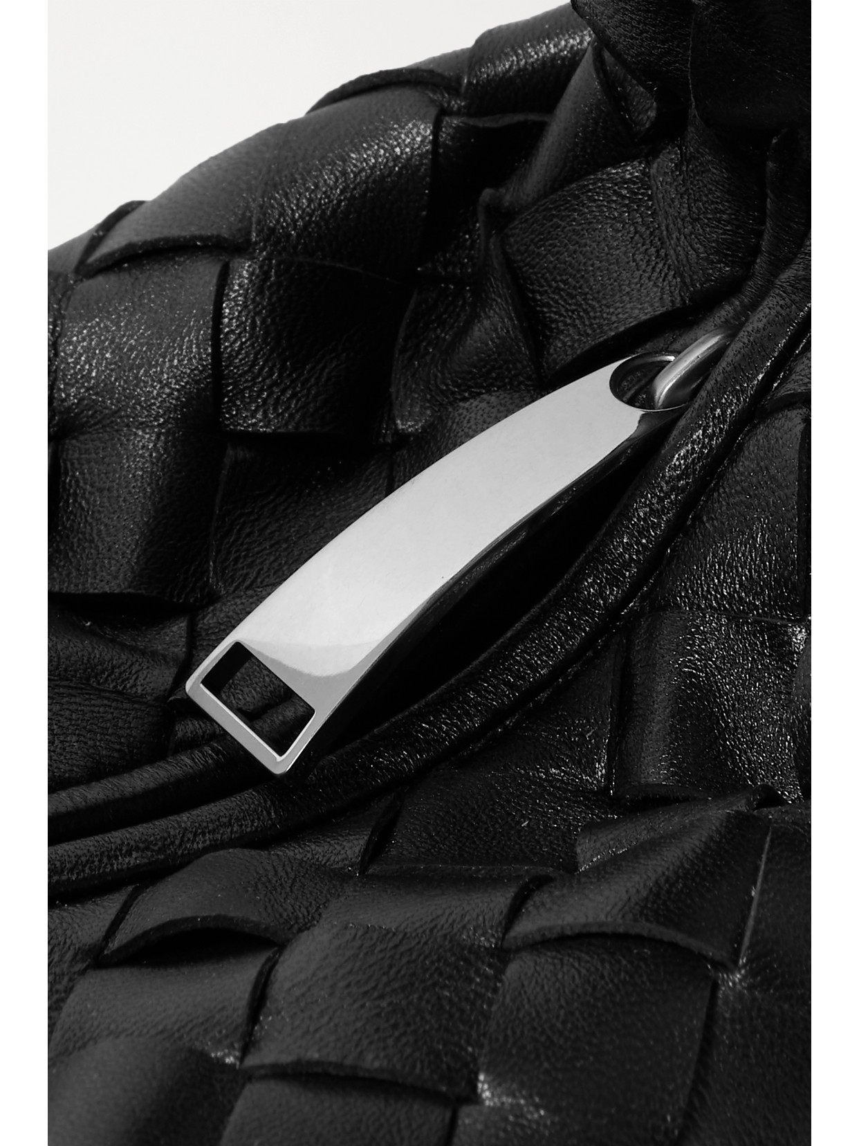 Jodie Mini Knotted Intrecciato Textured-Leather Tote