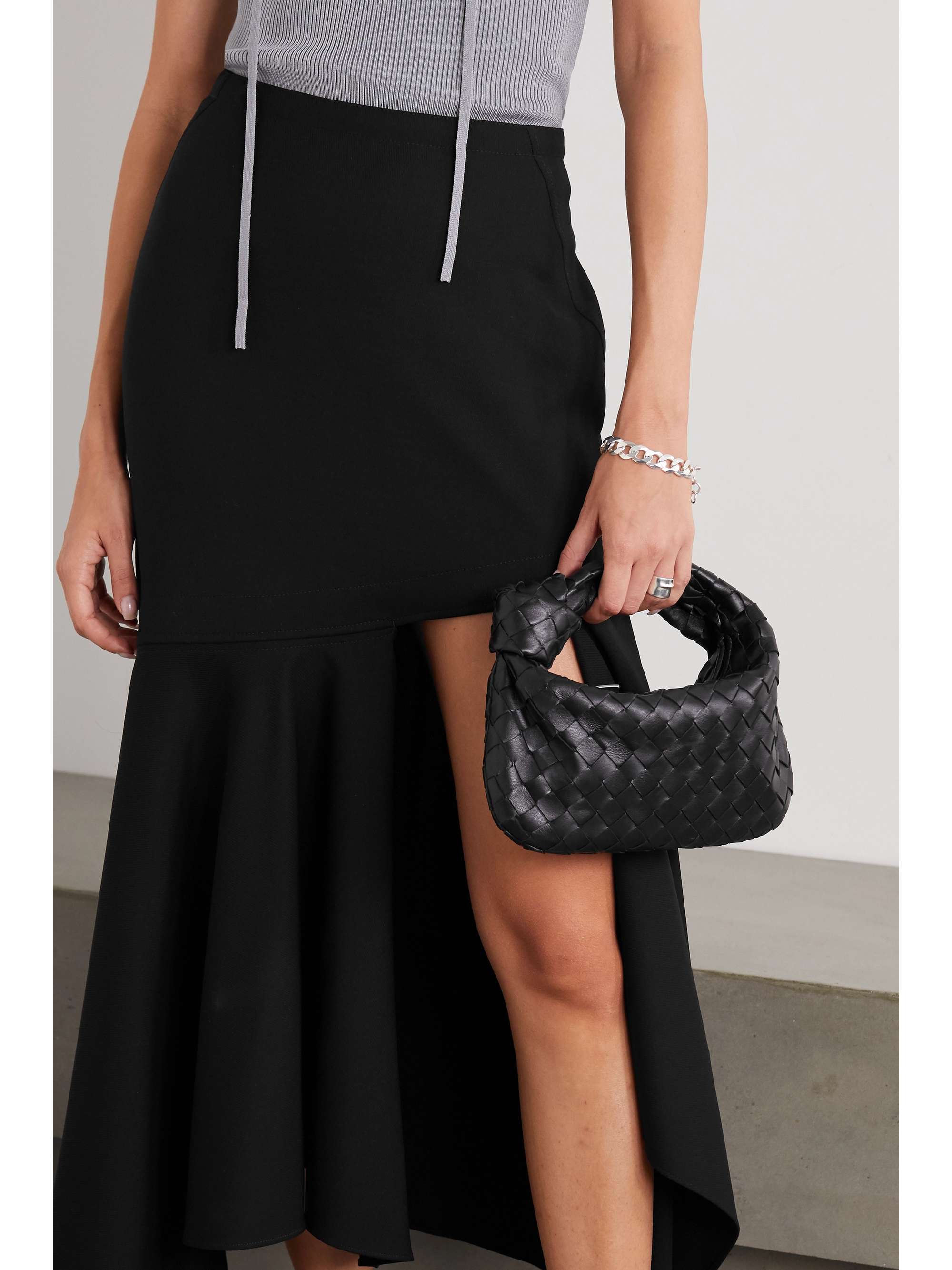 BOTTEGA VENETA Jodie mini knotted intrecciato leather tote