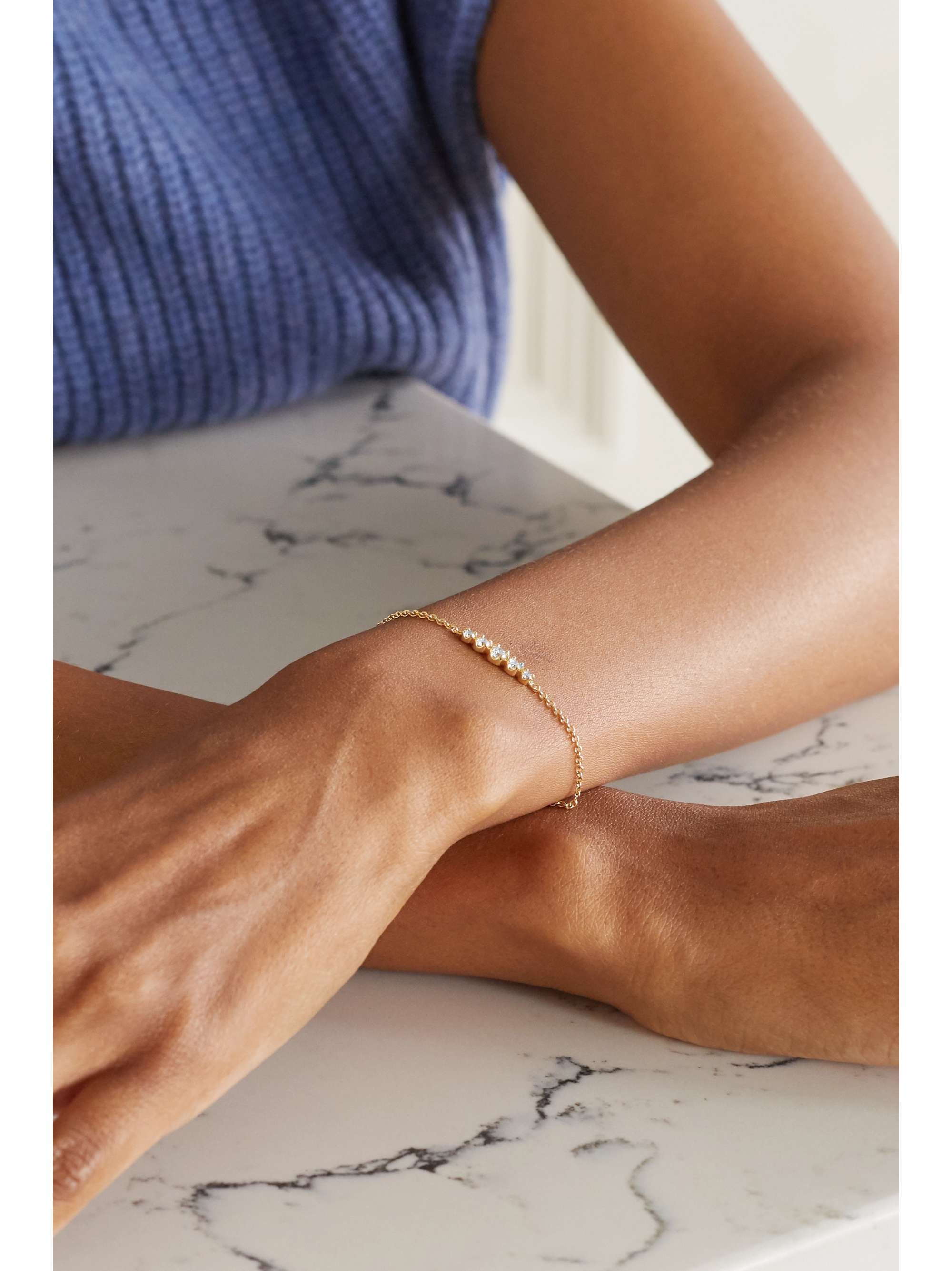 JENNIFER MEYER Bracelet en or 18 carats (750/1000) et diamants