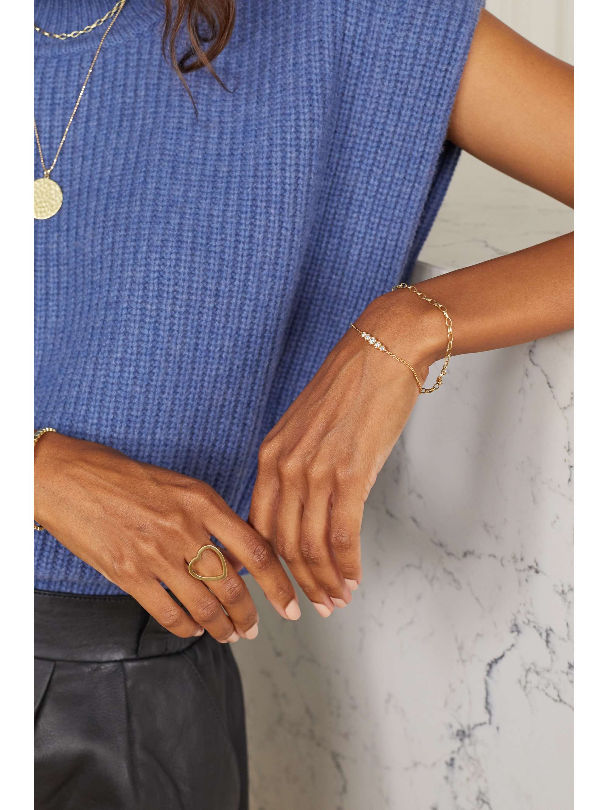 JENNIFER MEYER Bracelet en or 18 carats (750/1000) et diamants