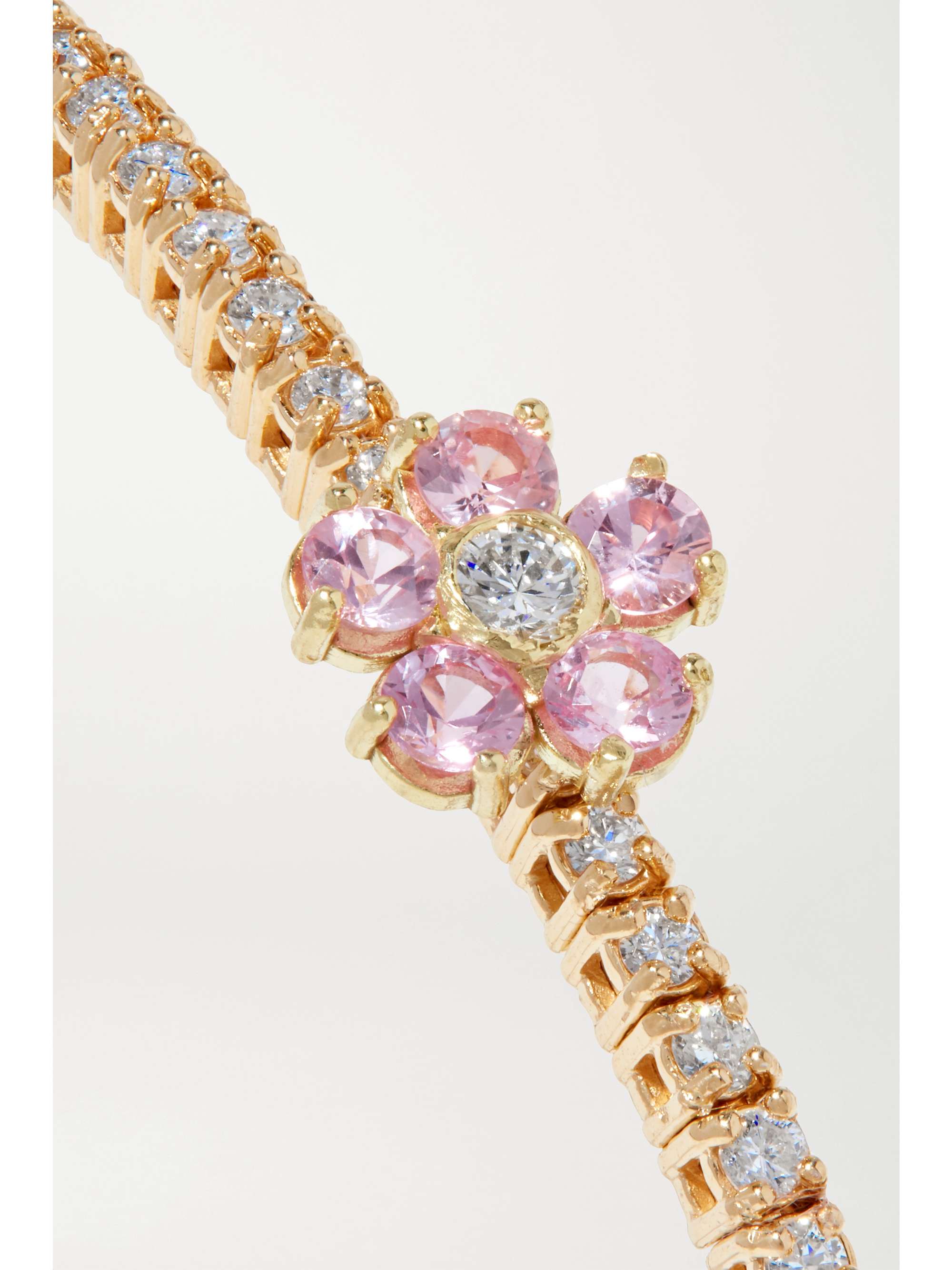 JENNIFER MEYER Bracelet en or 18 carats (750/1000), lapis-lazuli et diamants Heart Extra Small