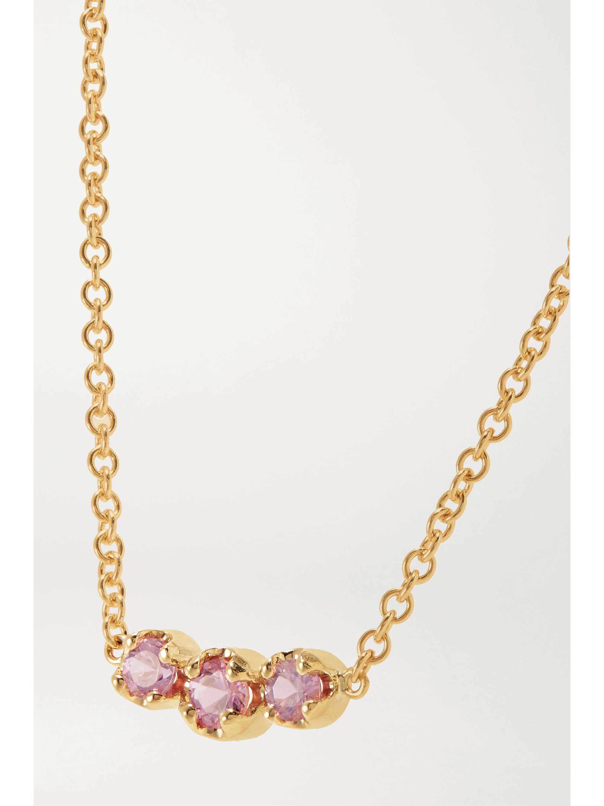 JENNIFER MEYER 18-karat gold sapphire necklace