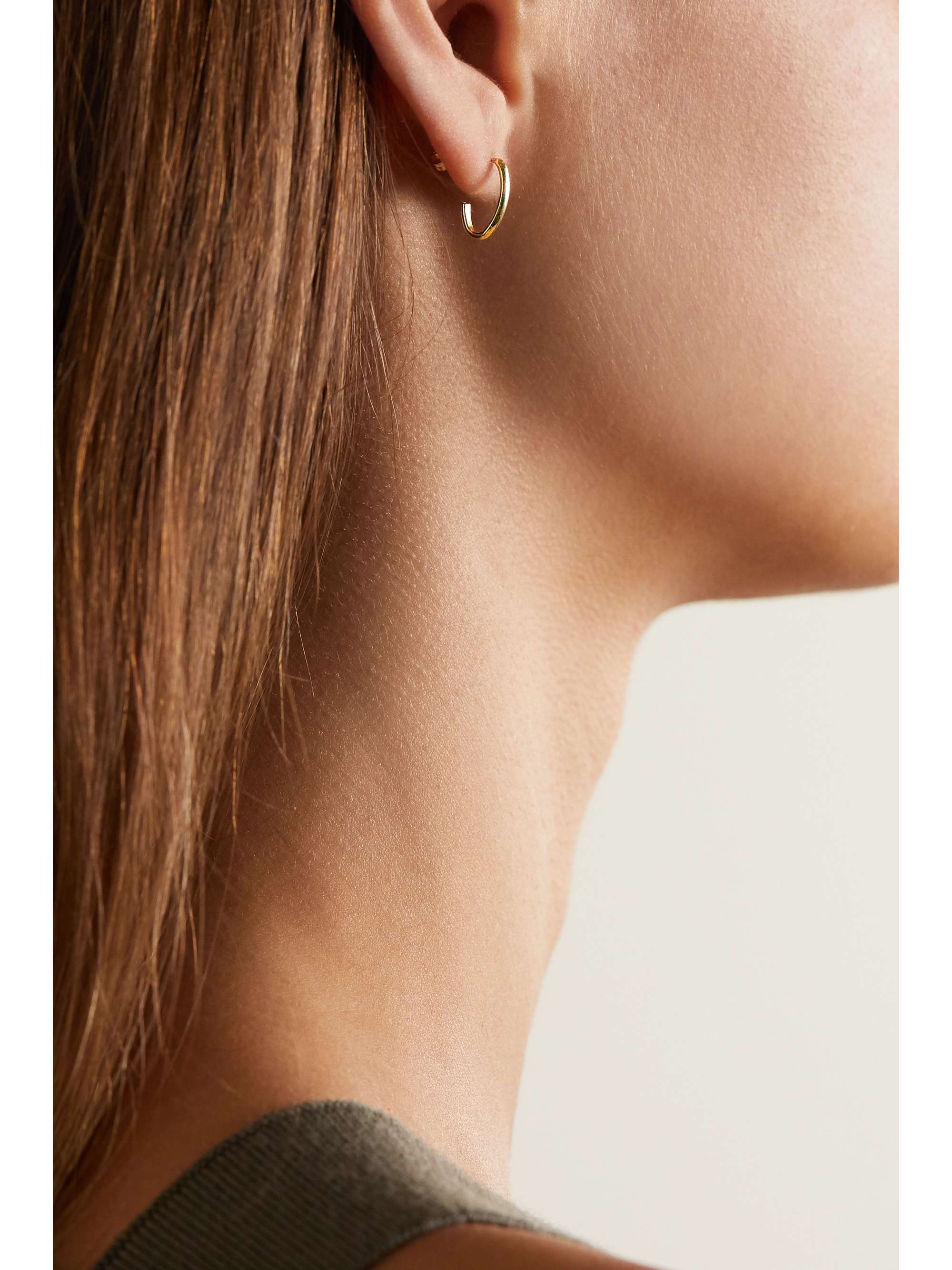 JENNIFER MEYER Edith Link 18-karat gold earrings